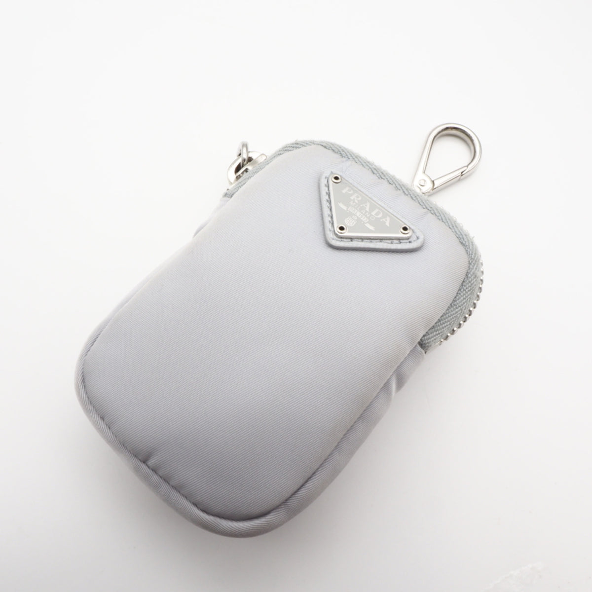 Prada Gray Nylon Shoulder Bag (Pre-Owned)