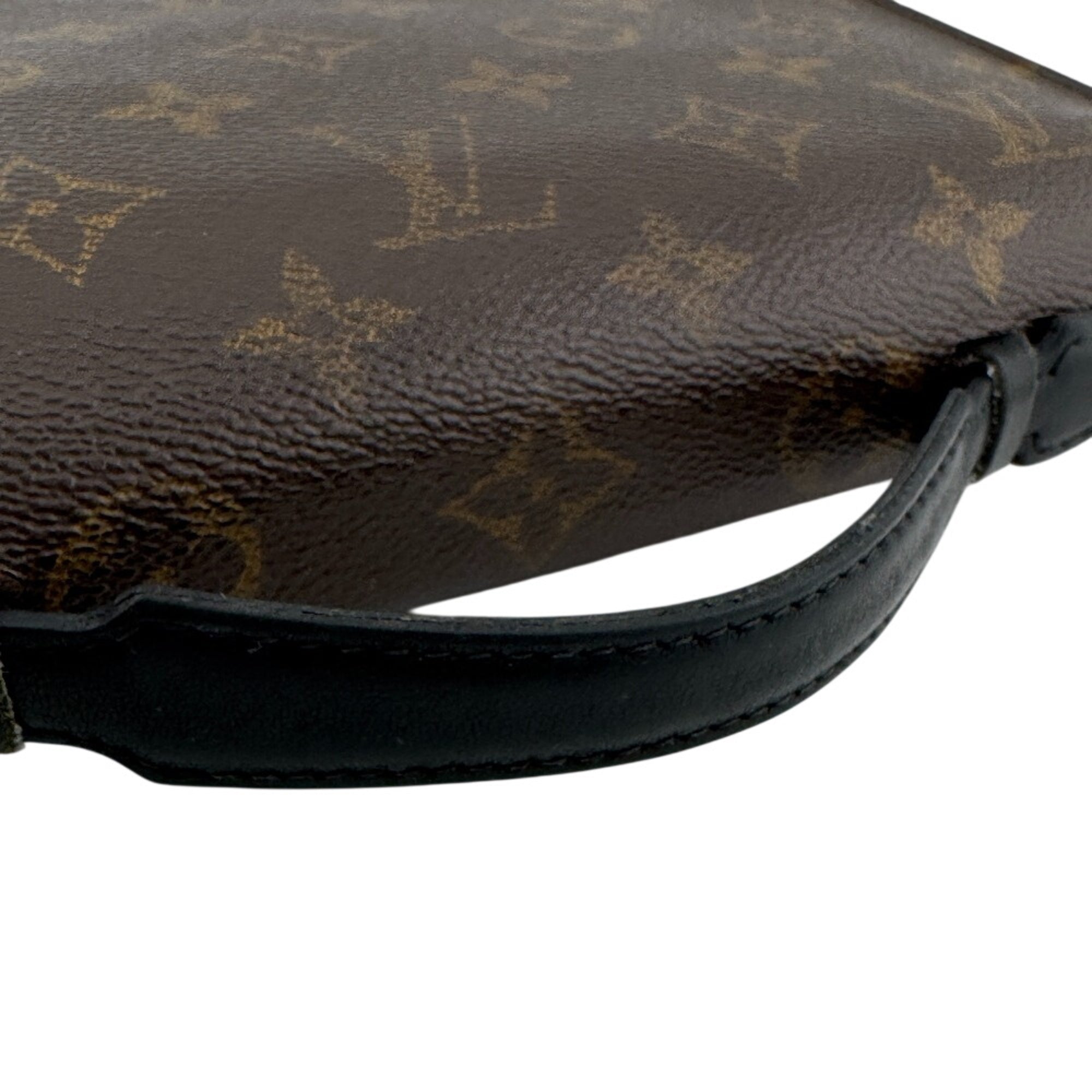 Louis Vuitton Brown Leather Clutch Bag (Pre-Owned)