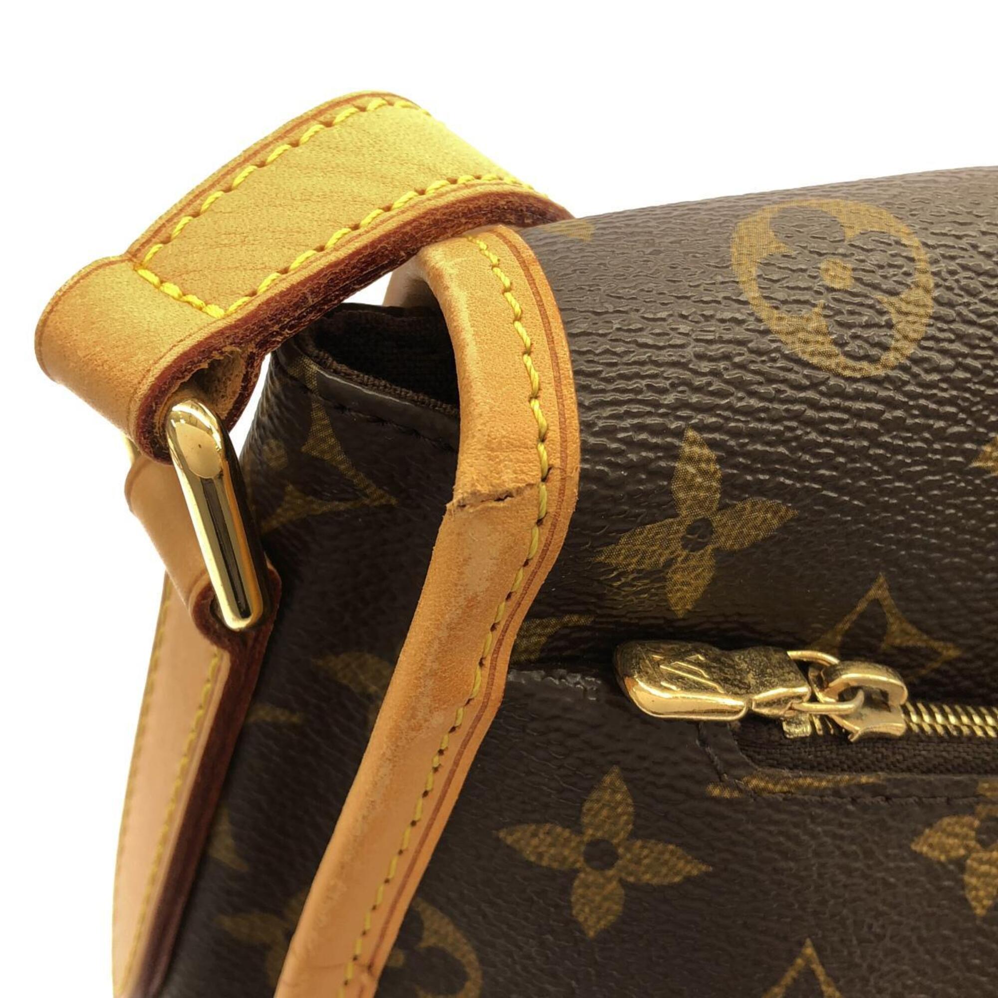 Louis Vuitton Monogram Marron Coated Canvas Shoulder Bag (Pre-Owned)