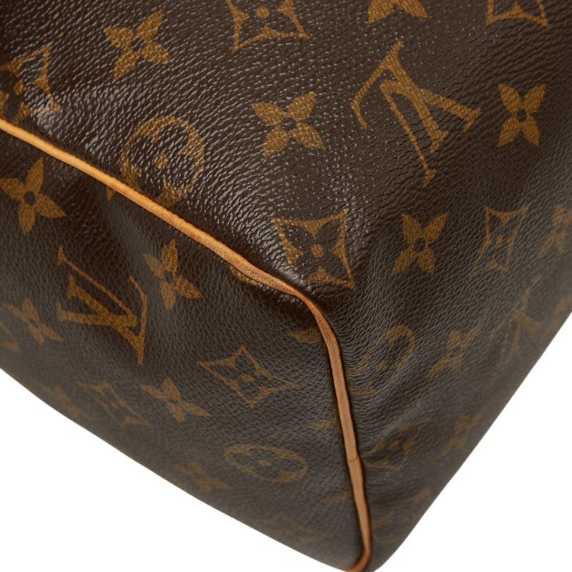 Louis Vuitton Brown Pvc Leather Boston Bag Handbag (Pre-Owned)
