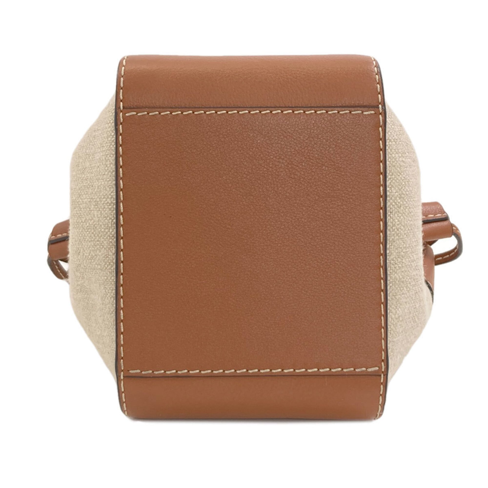 Loewe Brown Canvas Handbag (Pre-Owned)