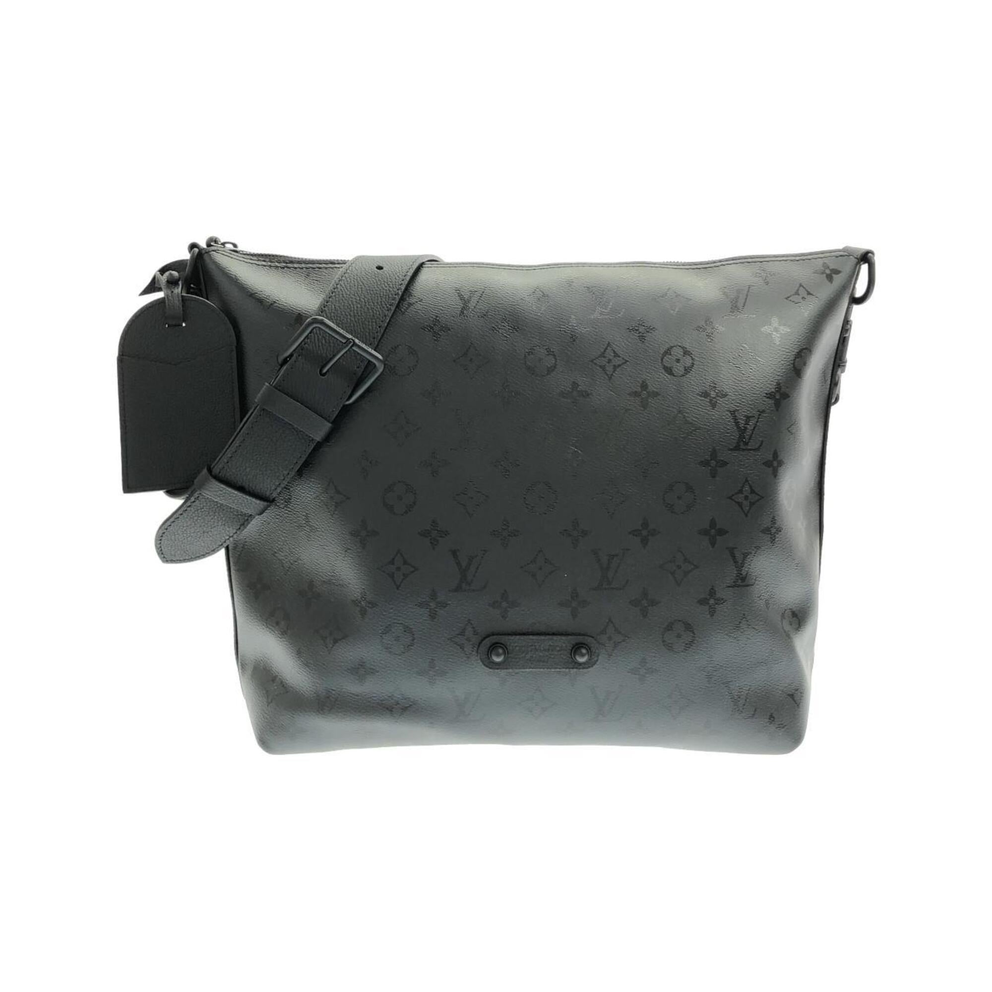 Louis Vuitton Black Coated Canvas Shoulder Bag (Pre-Owned)