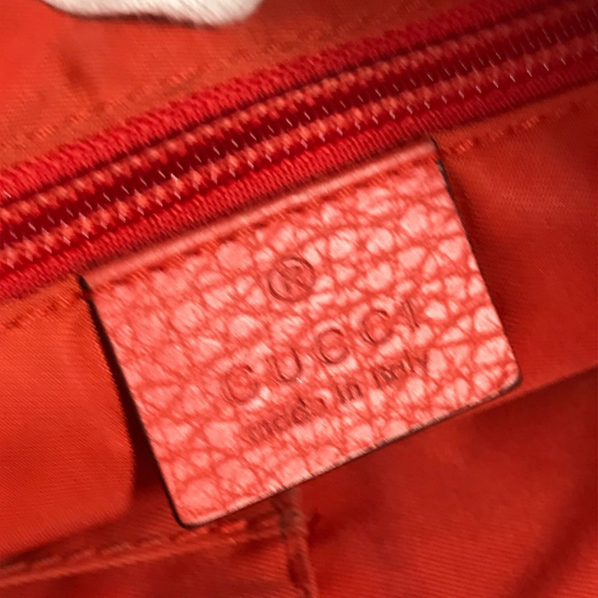 Gucci Orange Nylon Handbag Shoulder Bag Tote Bag (Pre-Owned)