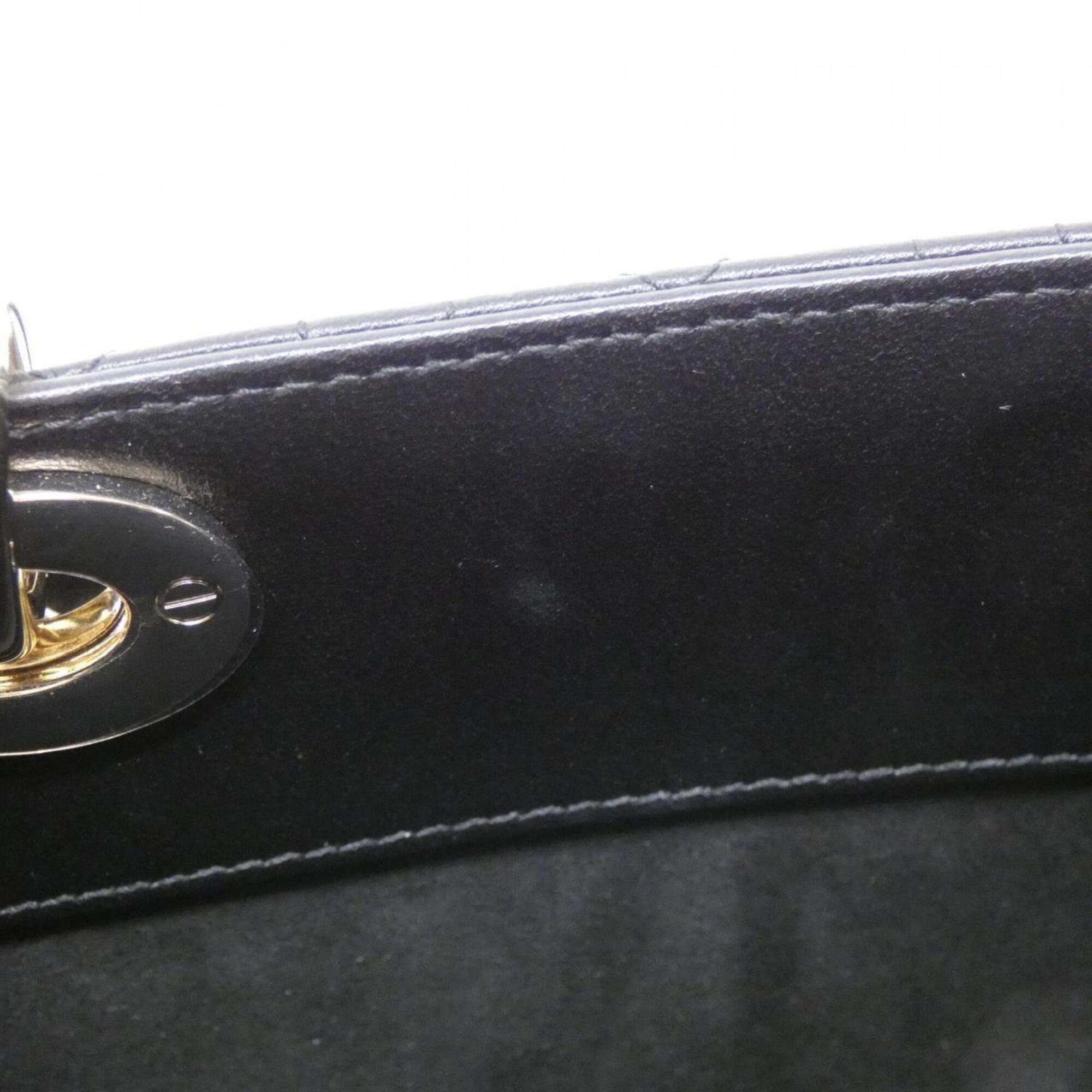 Christian Dior Black Leather Handbag (Pre-Owned)