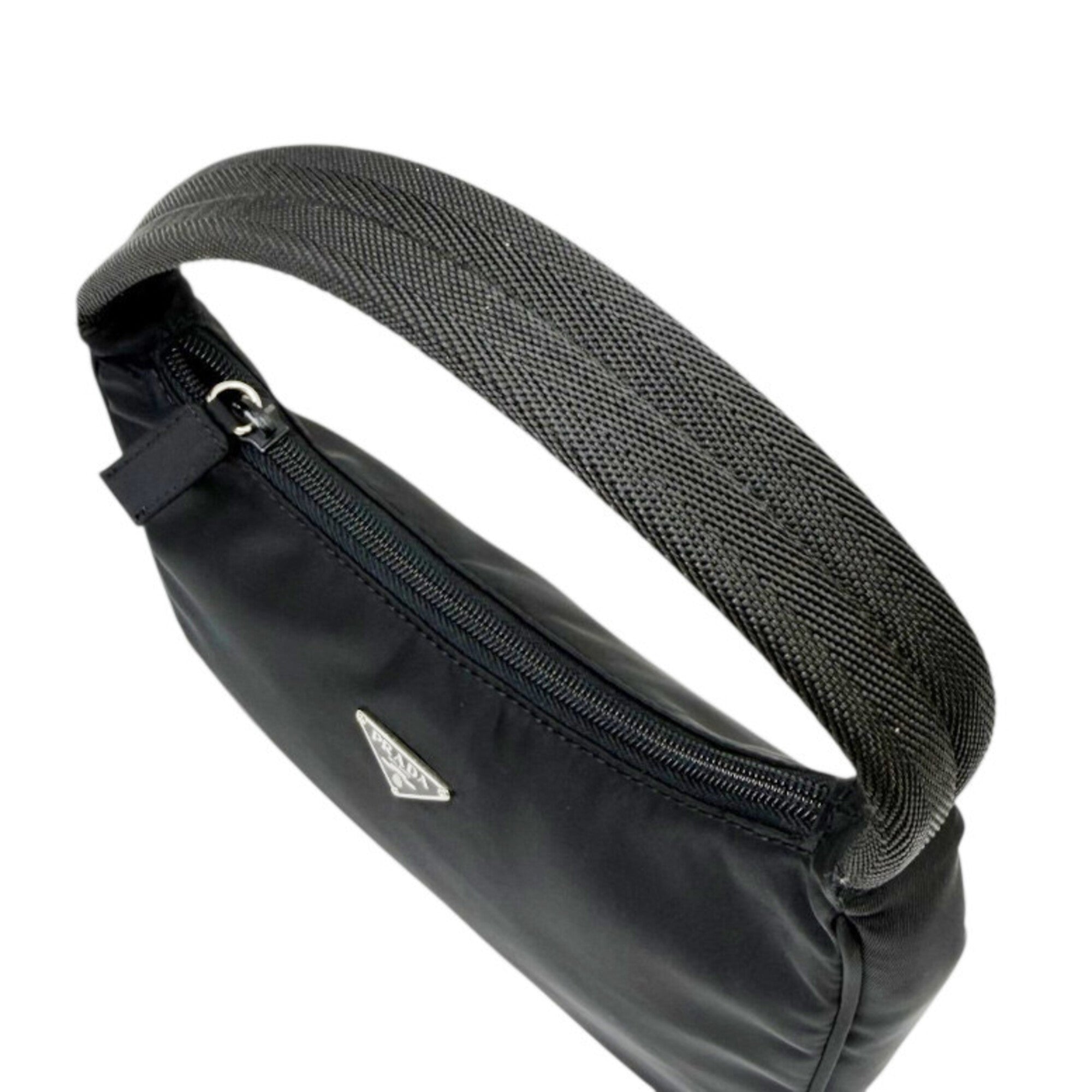 Prada Black Nylon Handbag Pouch Shoulder Bag (Pre-Owned)