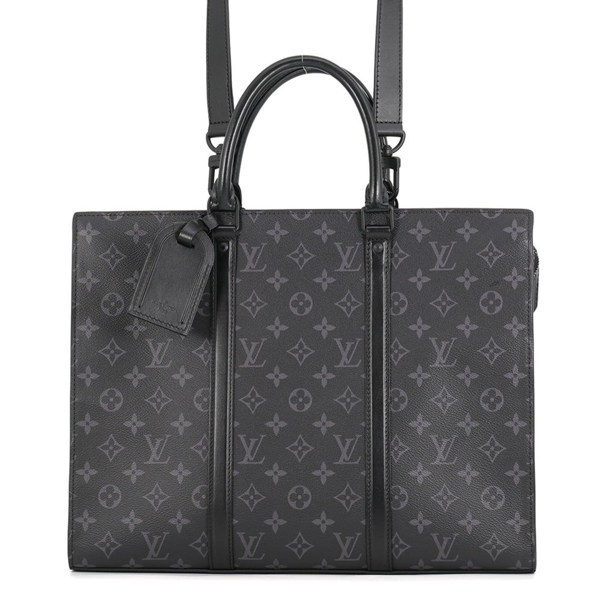 Louis Vuitton Monogram Eclipse Black Noir Monogram Eclipse Handbag Tote Bag (Pre-Owned)