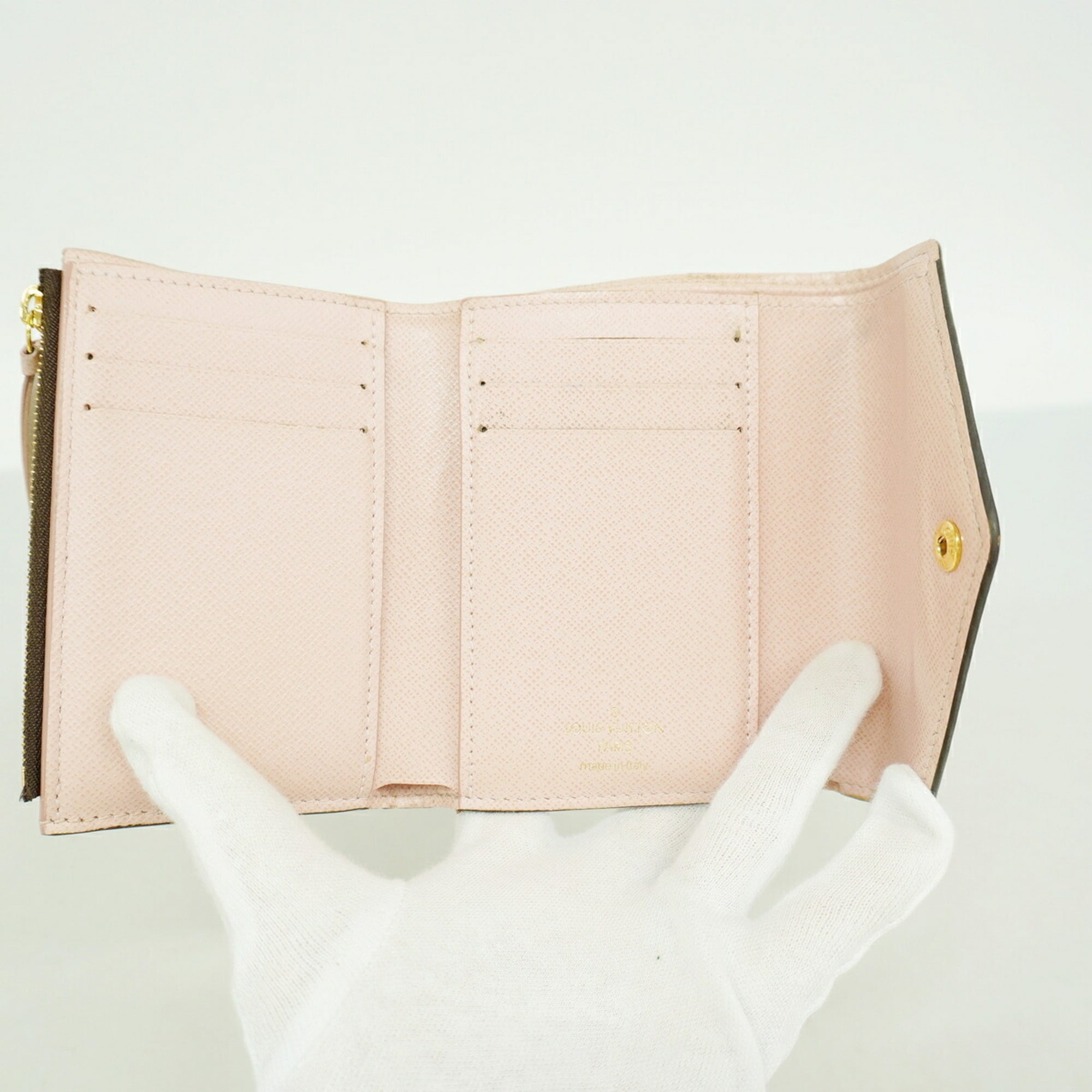 Louis Vuitton Ebene Rose Ballerine Wallet (Tri-Fold) (Pre-Owned)