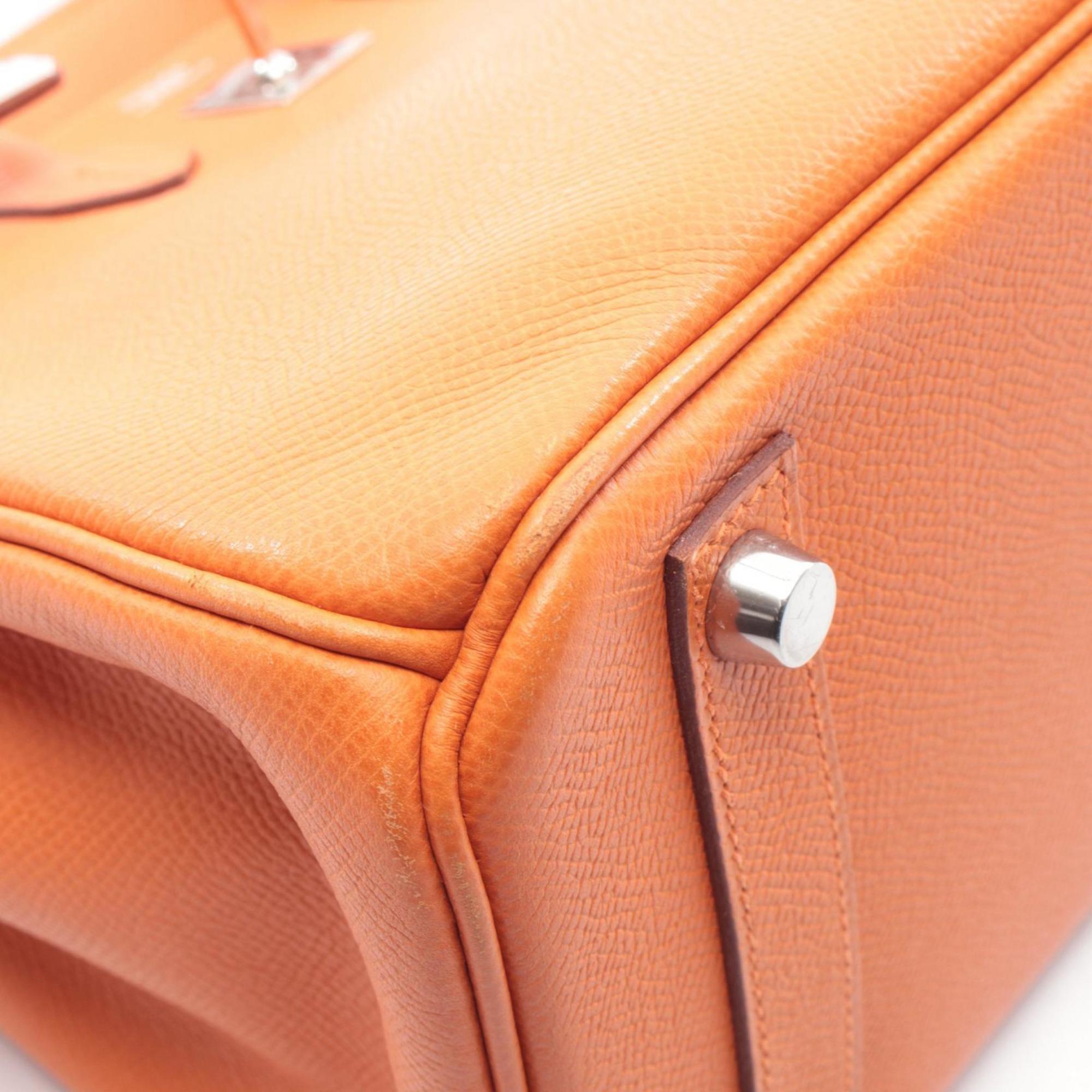 Hermes Orange Epsom Leather Leather Handbag (Pre-Owned)