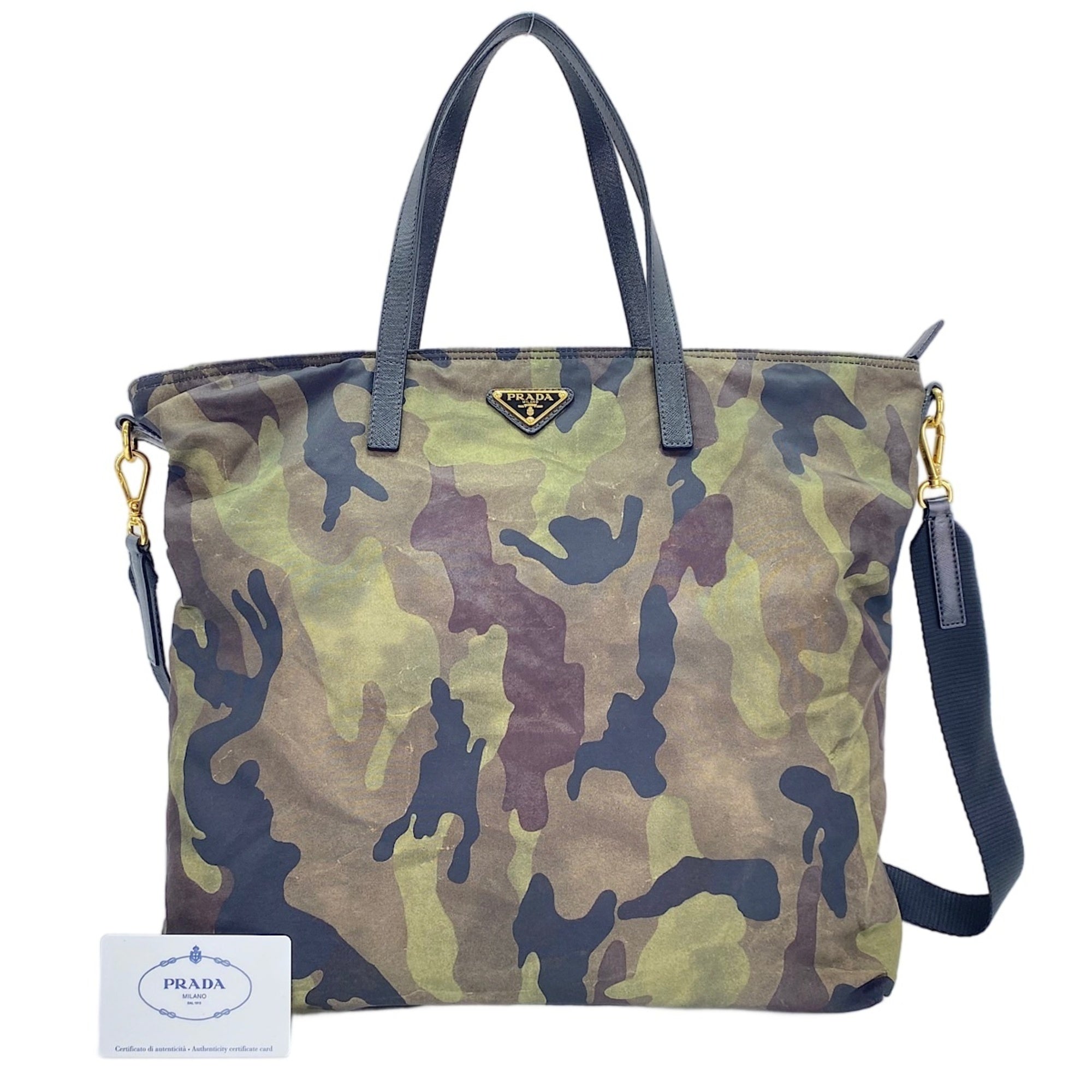 Prada Green Tote Bag (Pre-Owned)