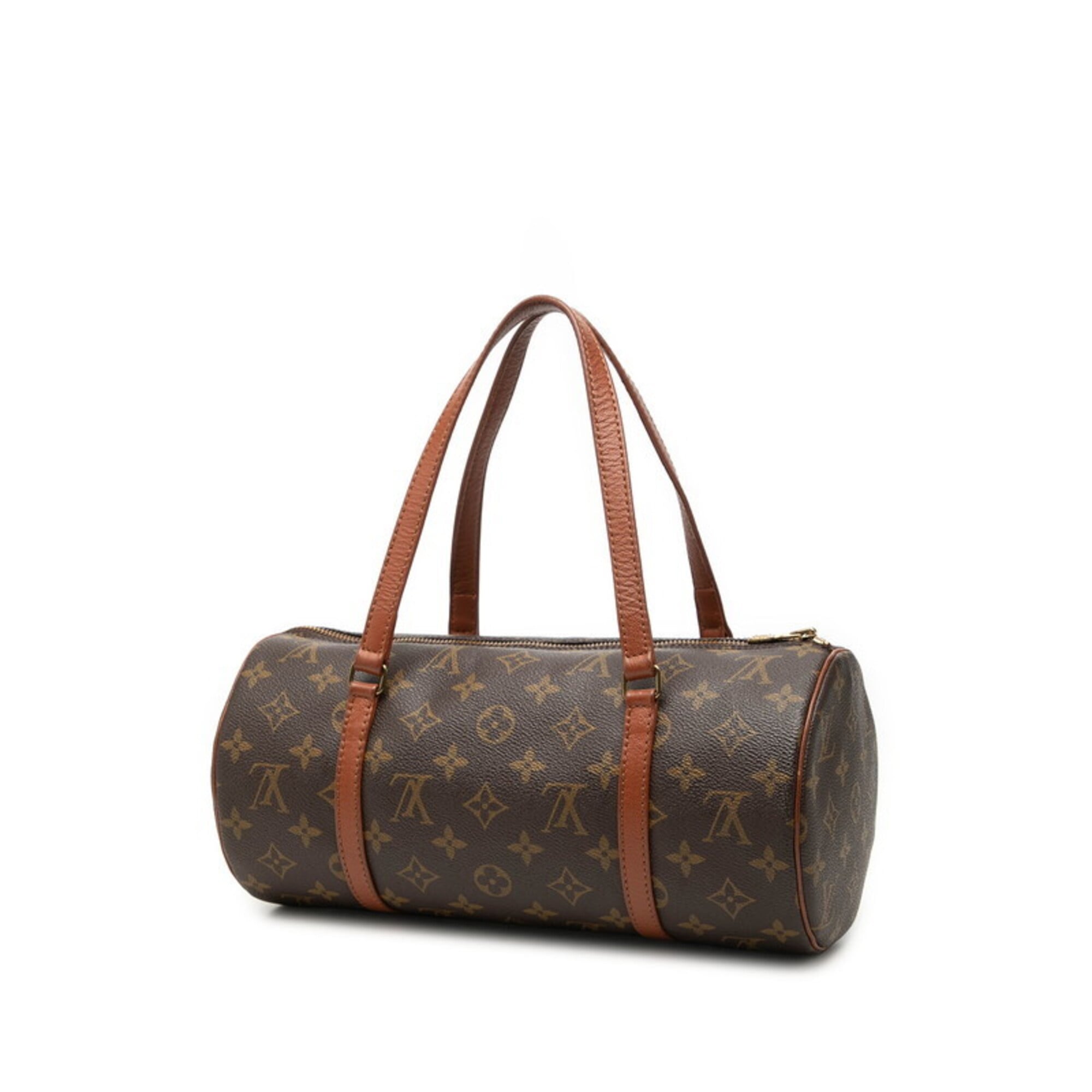 Louis Vuitton Brown Pvc Leather Handbag Pouch (Pre-Owned)