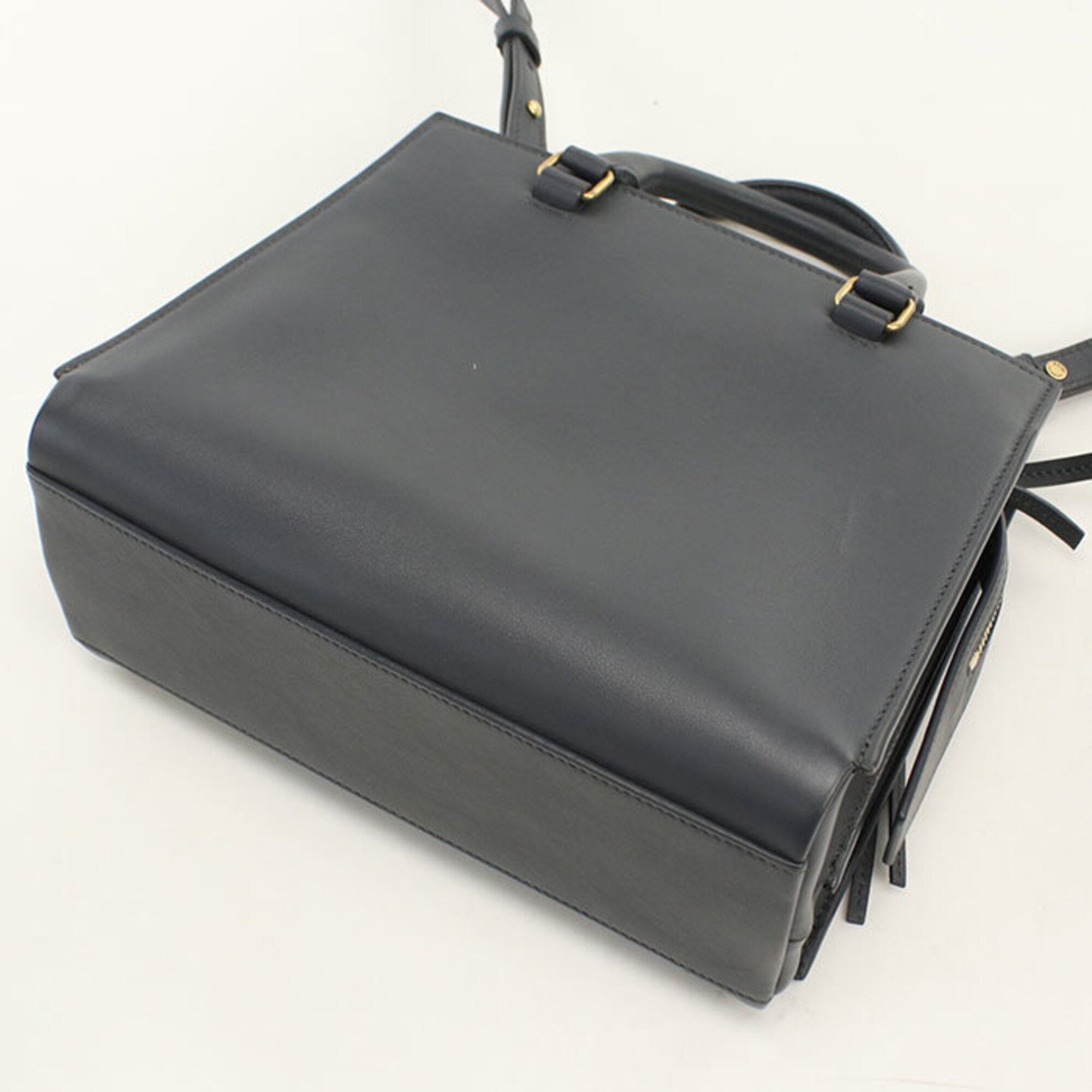 Saint Laurent Gray Leather Handbag (Pre-Owned)