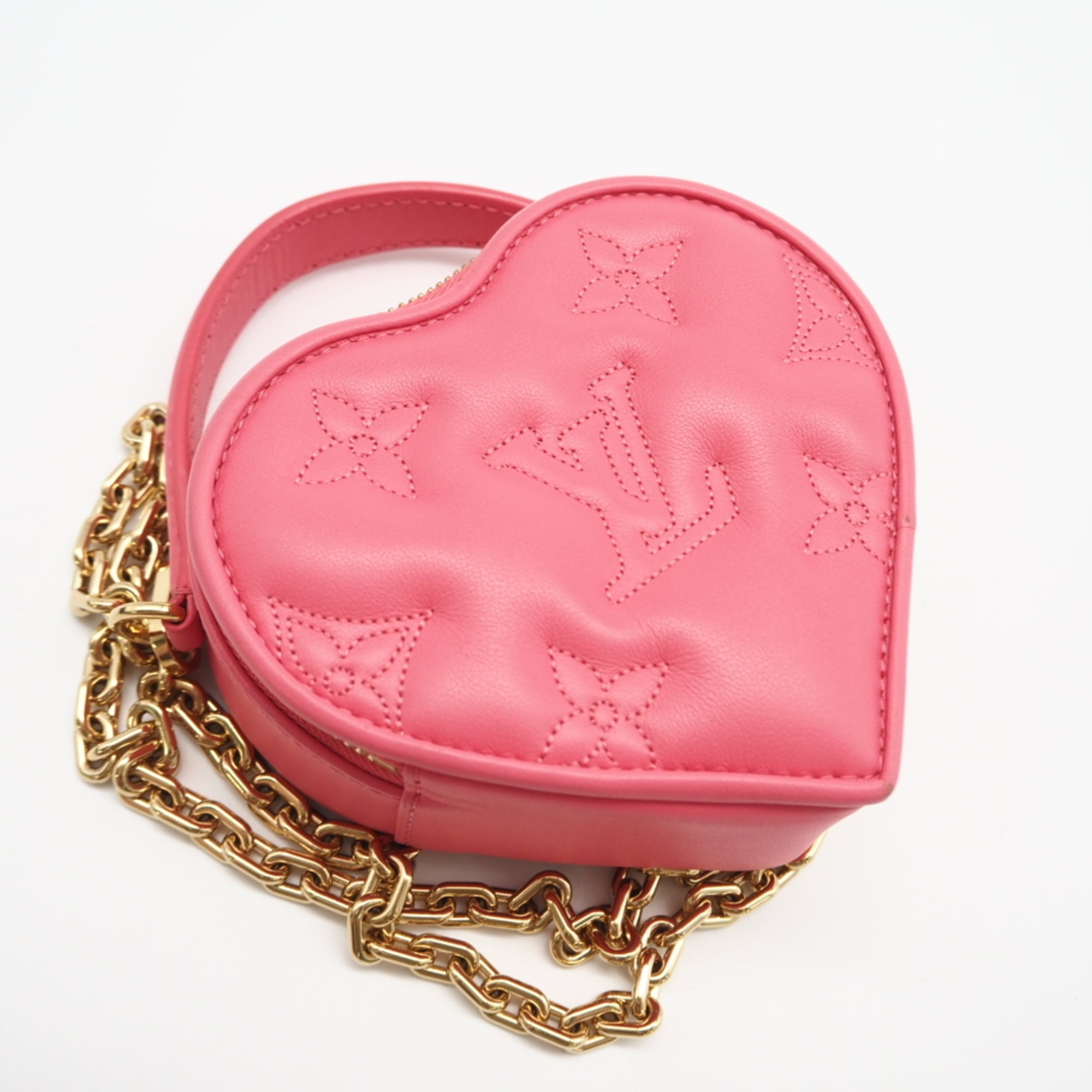Louis Vuitton Pink Leather Shoulder Bag (Pre-Owned)