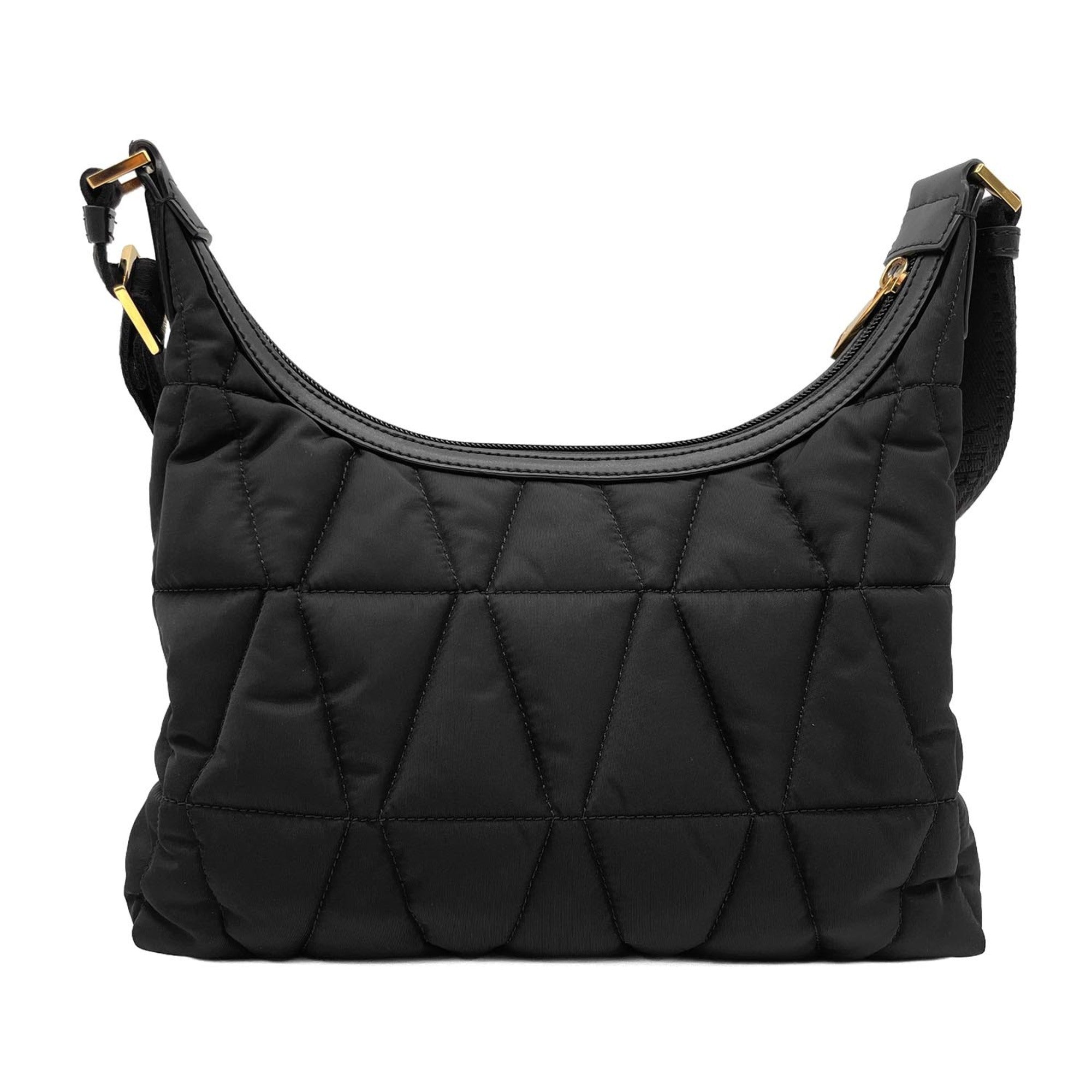 Versace Black Nylon Shoulder Bag (Pre-Owned)