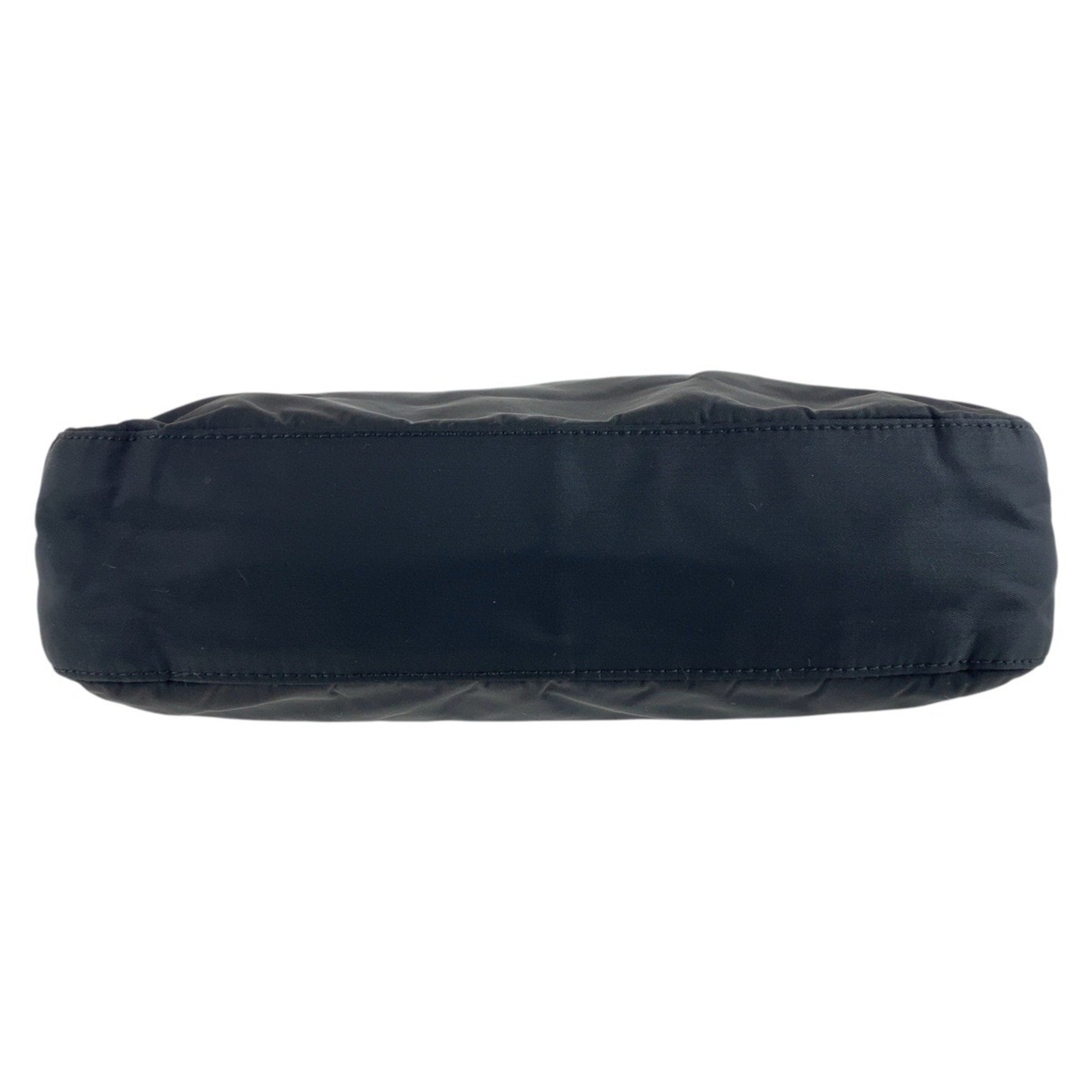 Prada Black Nylon Leather Plastic Shoulder Bag (Pre-Owned)
