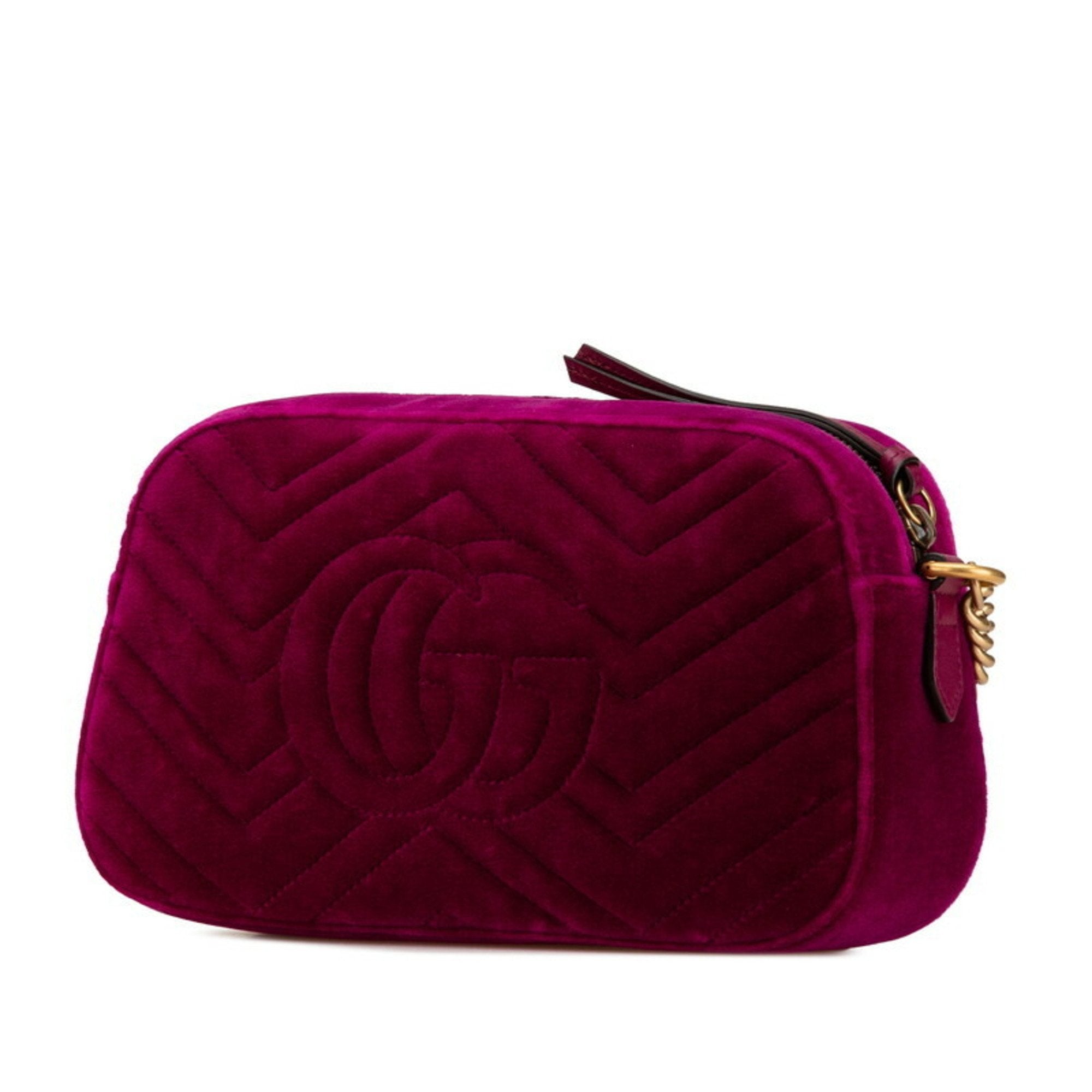 Gucci Purple Leather Shoulder Bag (Pre-Owned)