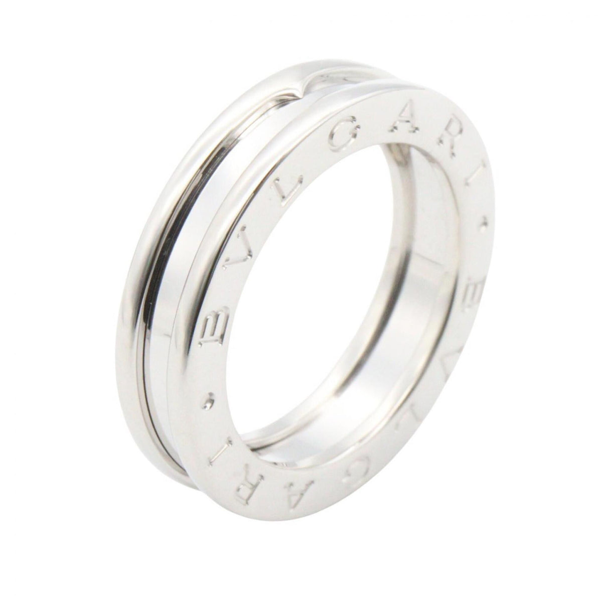 Bvlgari Silver White Gold (18K) Band Ring (Pre-Owned)