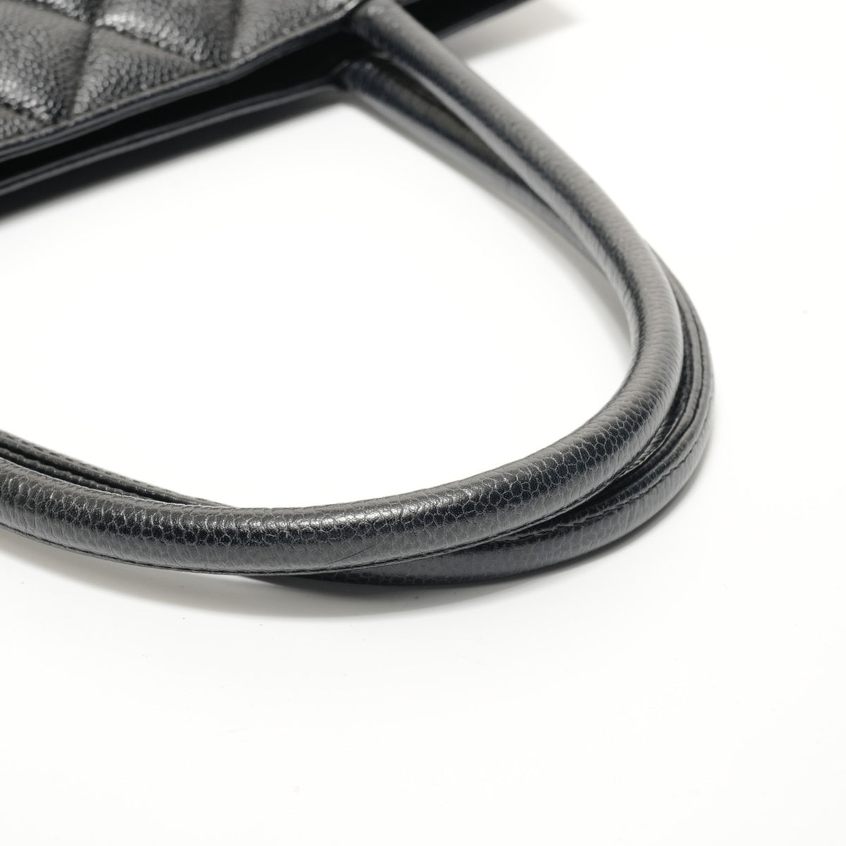 Chanel Black Grained Calfskin Tote Bag (Pre-Owned)