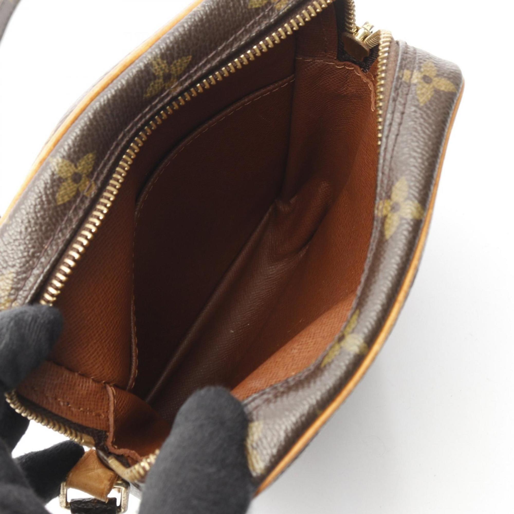 Louis Vuitton Brown Pvc Monogram Coated Canvas Leather Shoulder Bag (Pre-Owned)