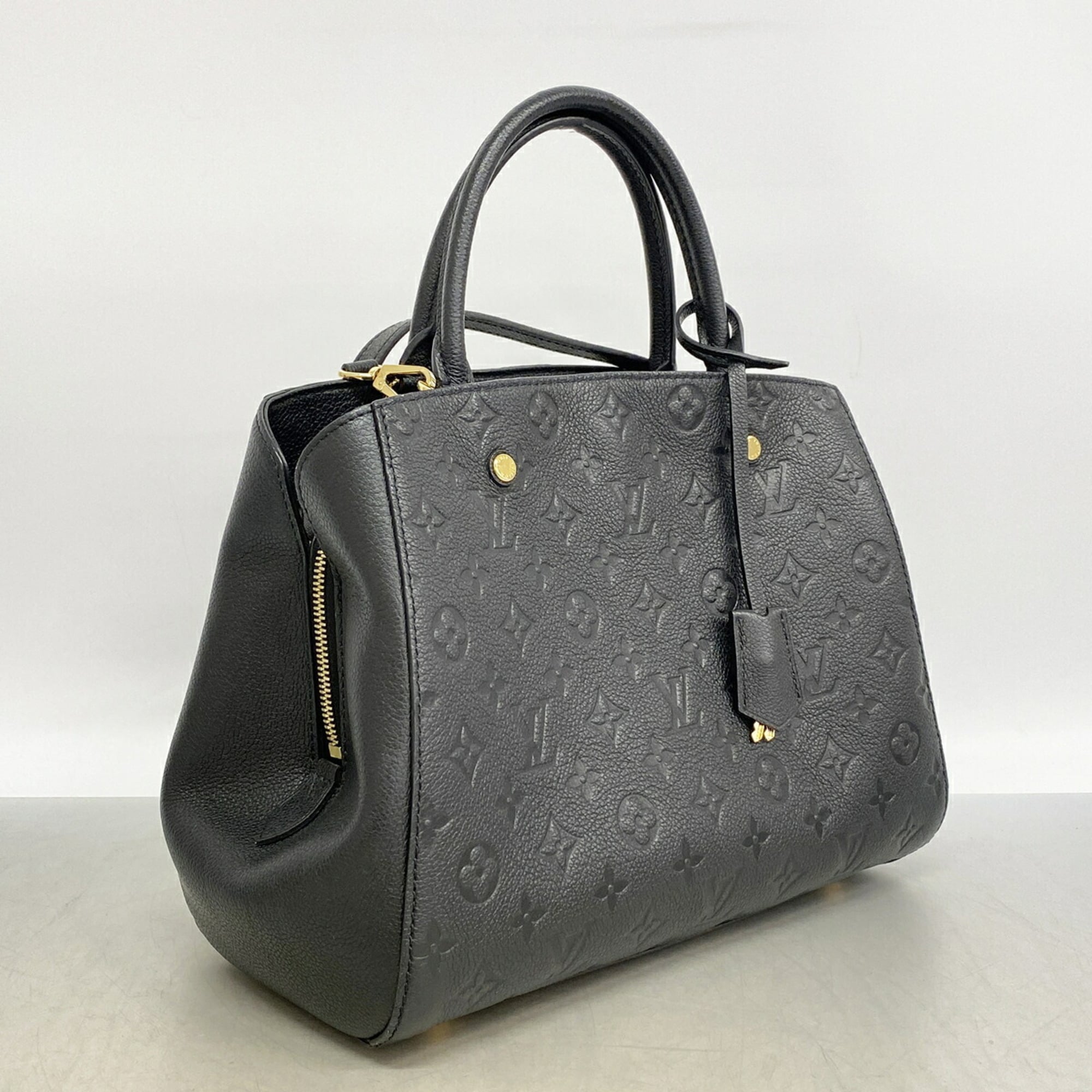 Louis Vuitton Noir Handbag (Pre-Owned)