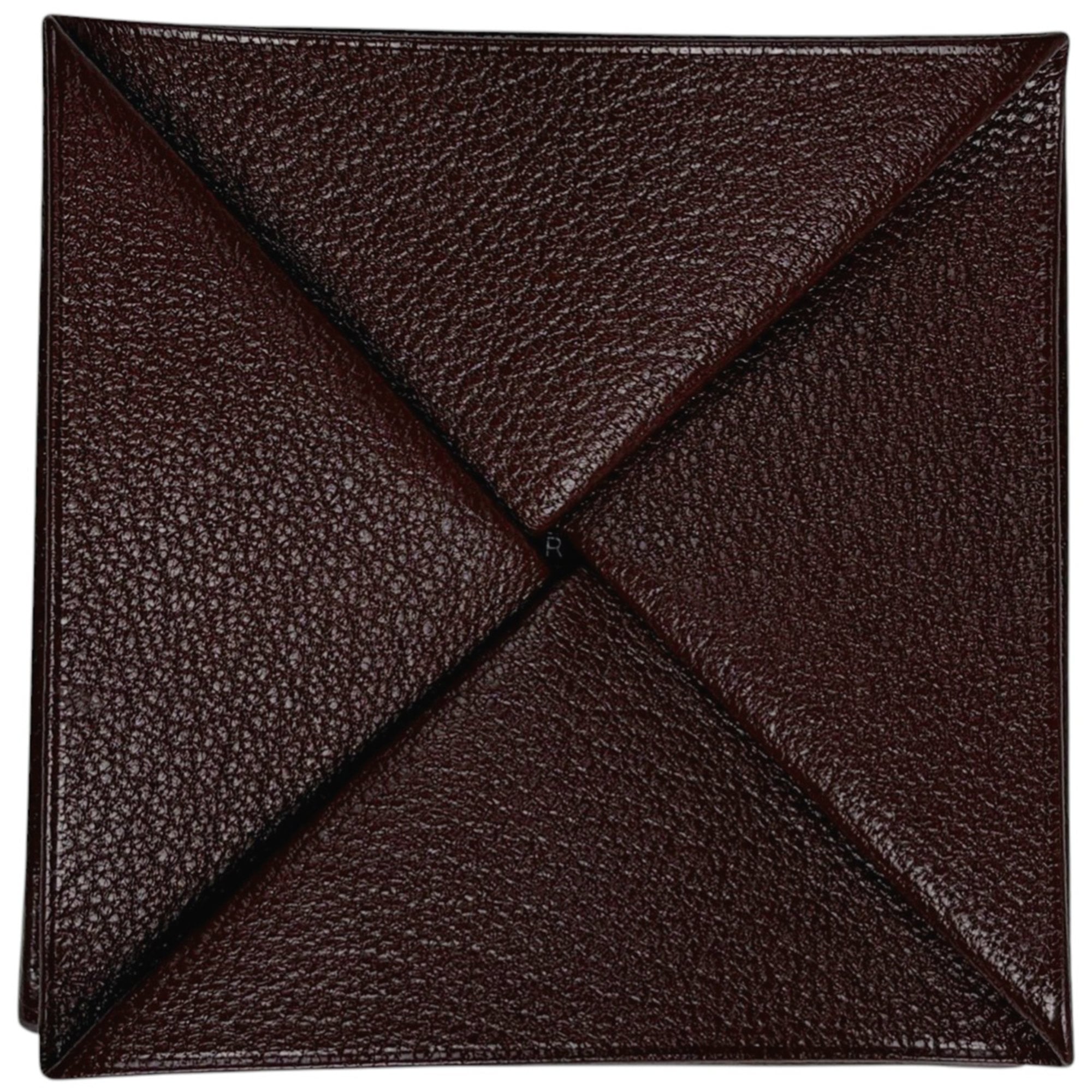 Hermes Rouge H Chevre Leather Coin Purse/Coin Case (Pre-Owned)