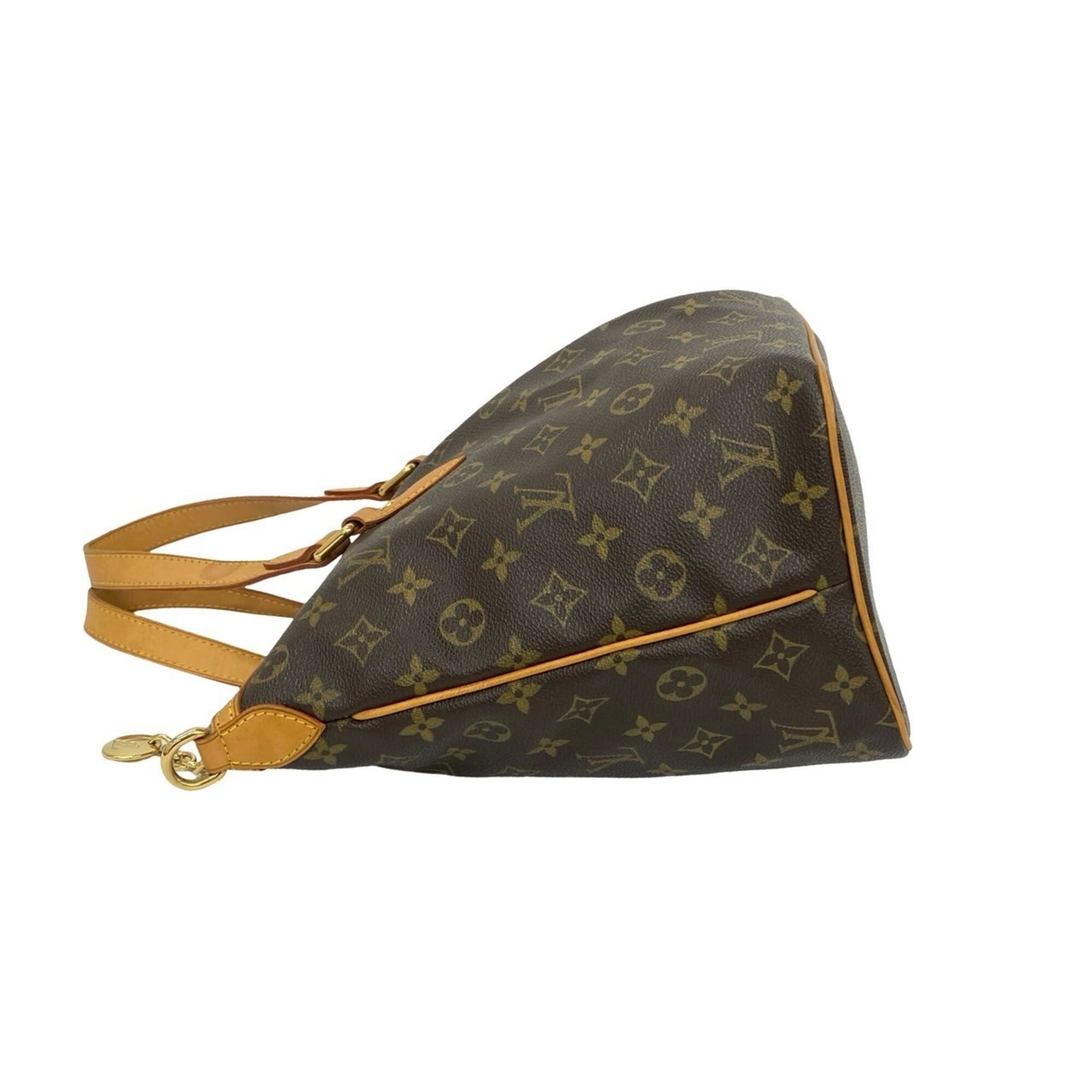 Louis Vuitton Brown Leather Pvc Shoulder Bag Tote Bag (Pre-Owned)