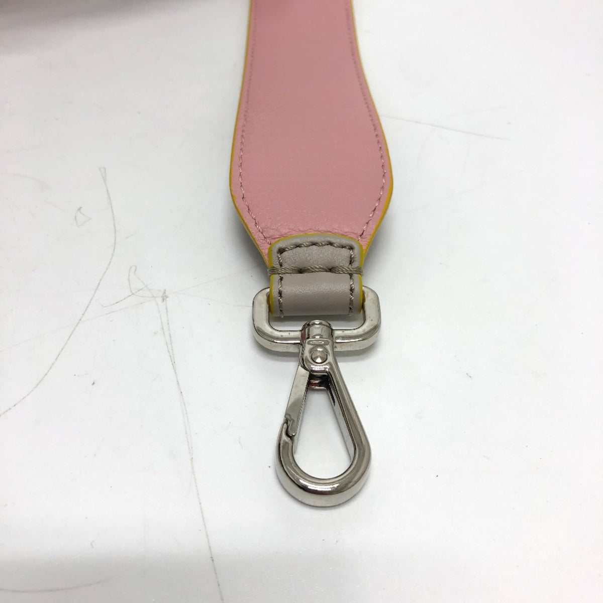 Fendi Gray Leather Chain/Shoulder Wallet (Pre-Owned)