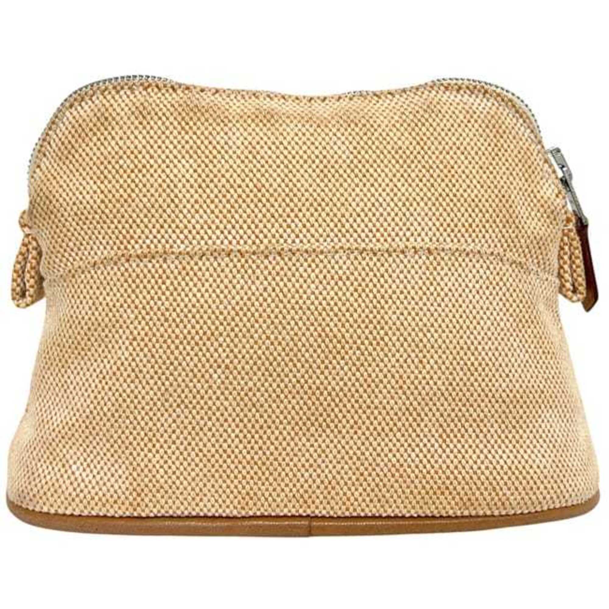 Hermes Beige Toile H Pouch (Pre-Owned)