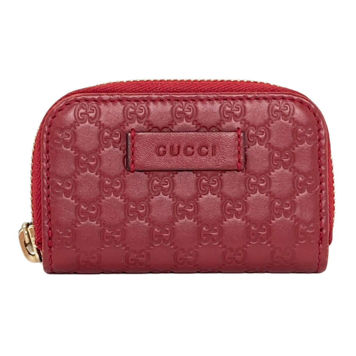 Gucci Red Color Leather Coin Purse/Coin Case (Pre-Owned)