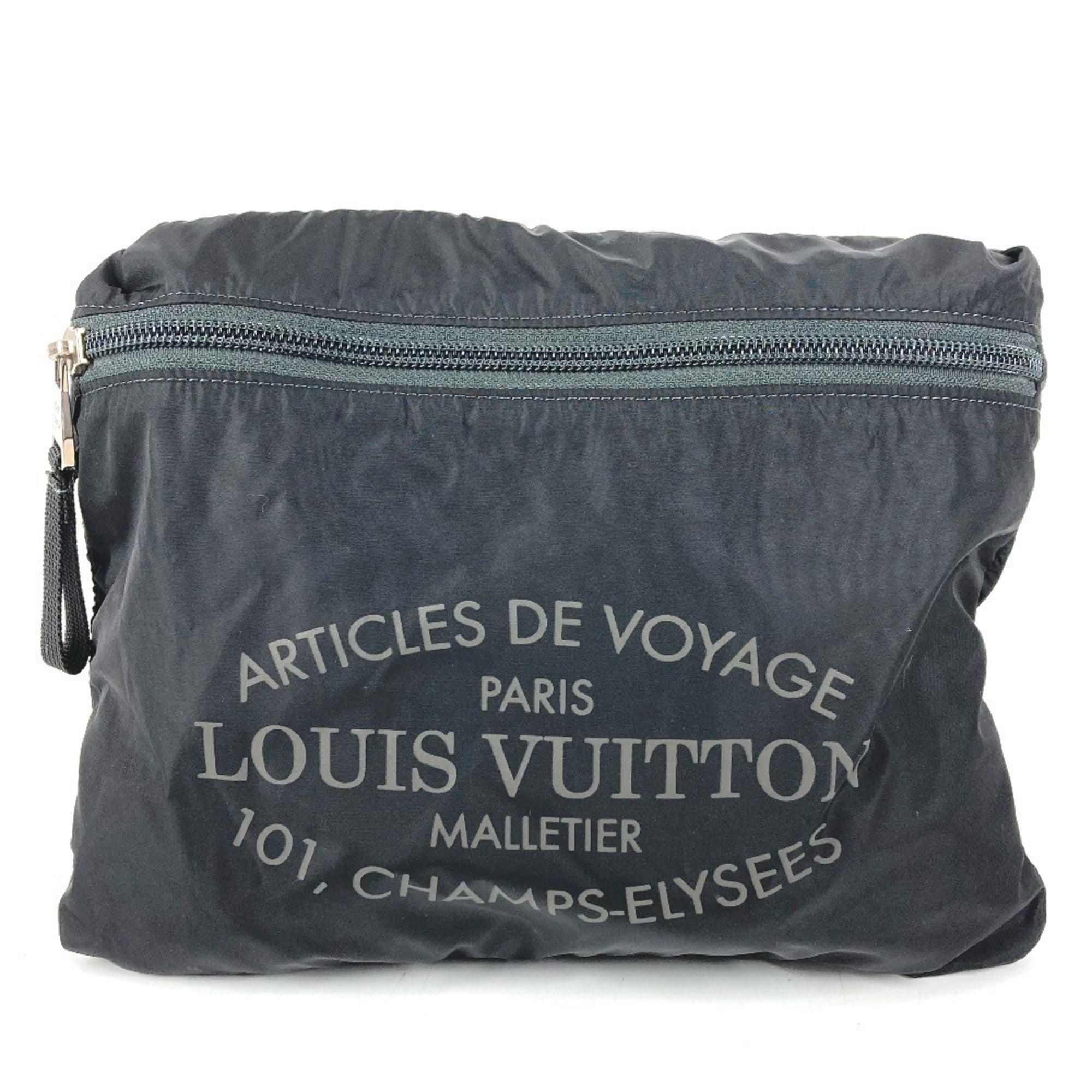 Louis Vuitton Black Nylon Leather Boston Bag (Pre-Owned)