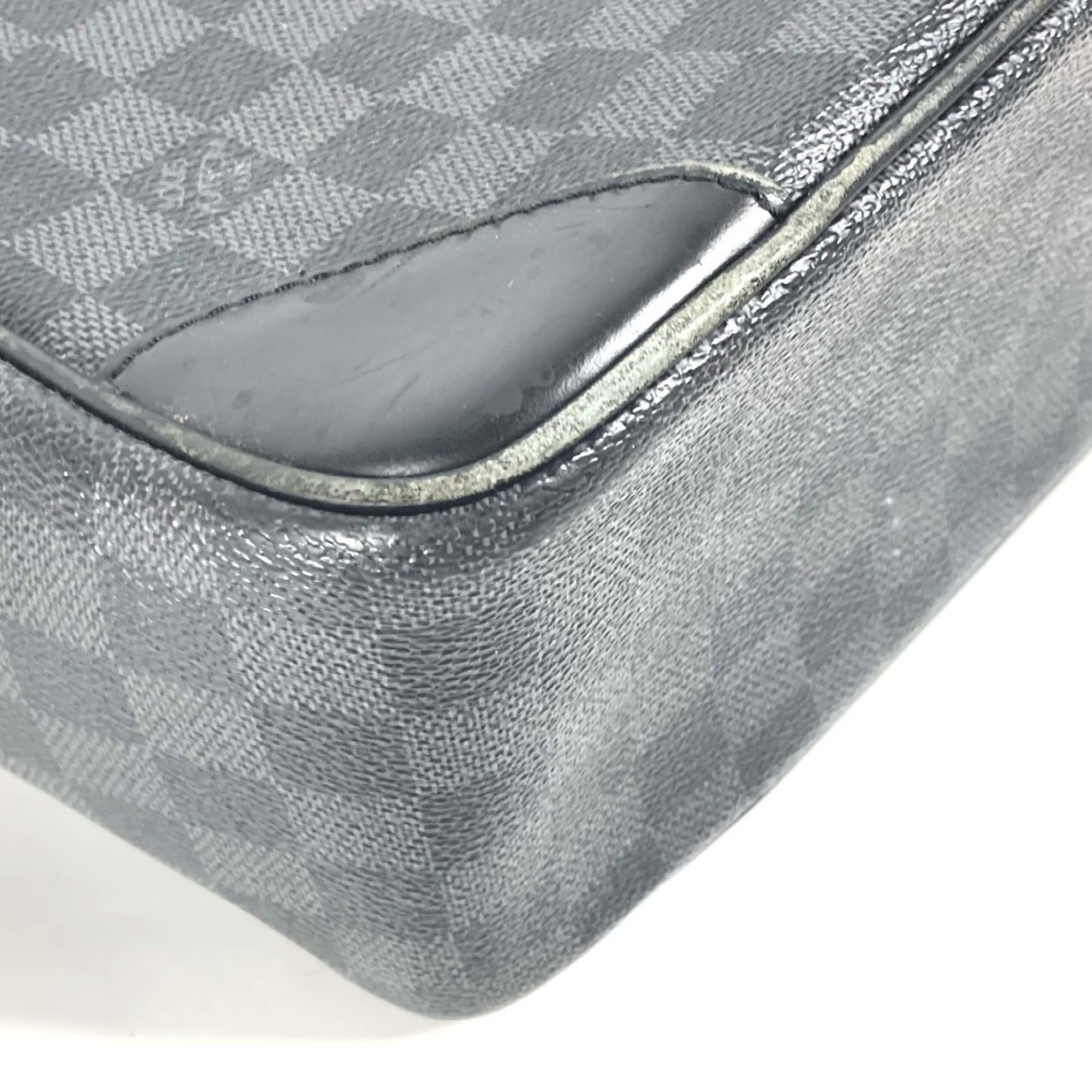 Louis Vuitton Black Damier Graphite Handbag Tote Bag (Pre-Owned)