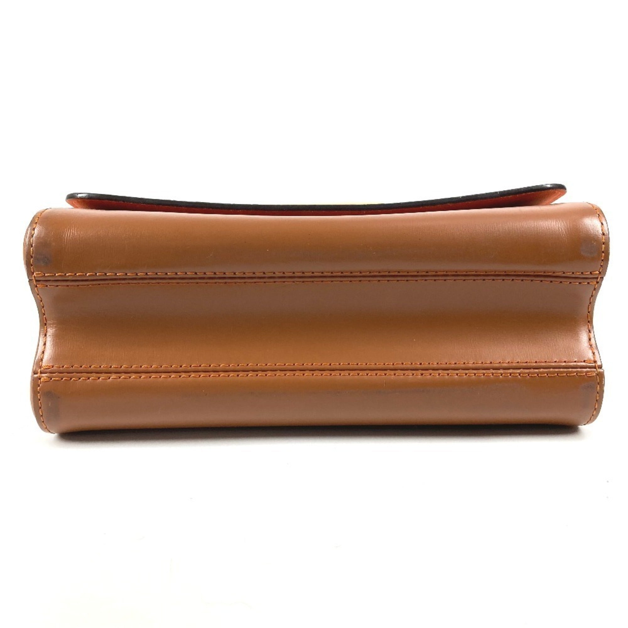 Louis Vuitton Brown Orange Monogram Canvas Shoulder Bag (Pre-Owned)