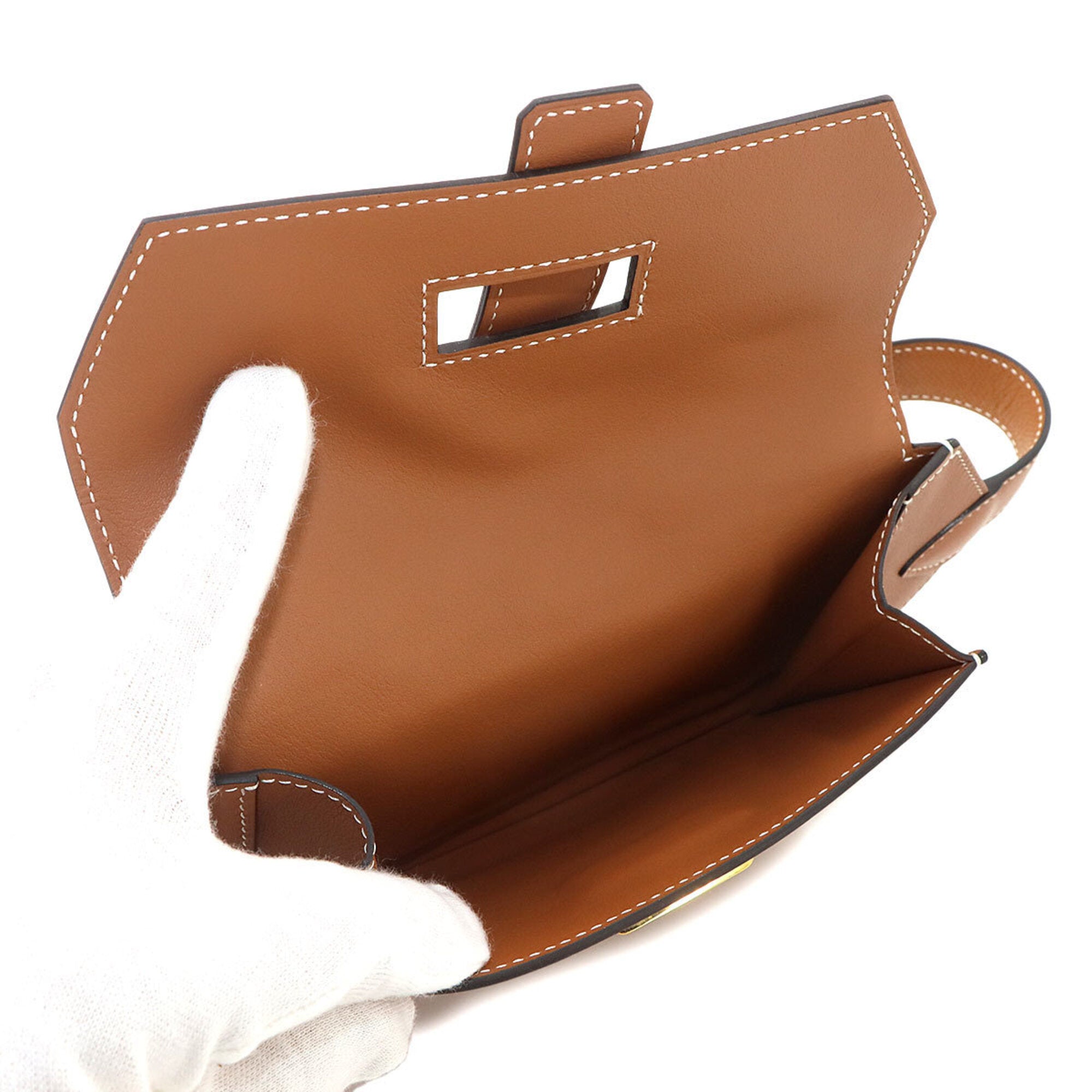 Hermes Brown Swift Leather Fanny Pack (Pre-Owned)