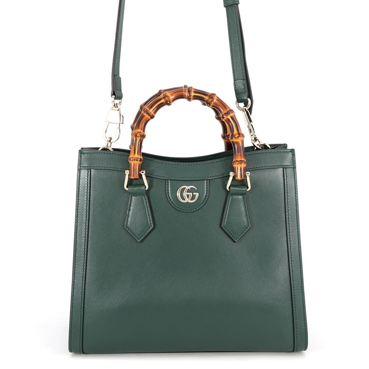 Gucci Green Leather Handbag (Pre-Owned)