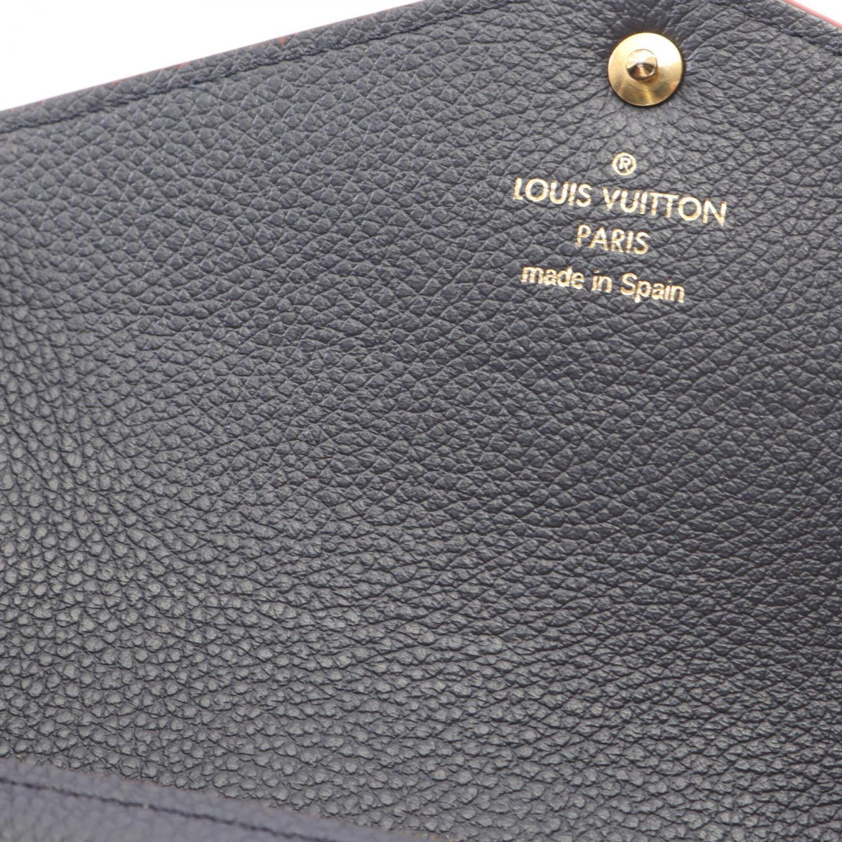 Louis Vuitton Marine Rouge Navy Monogram Empreinte Leather Long Wallet (Bi-Fold) (Pre-Owned)