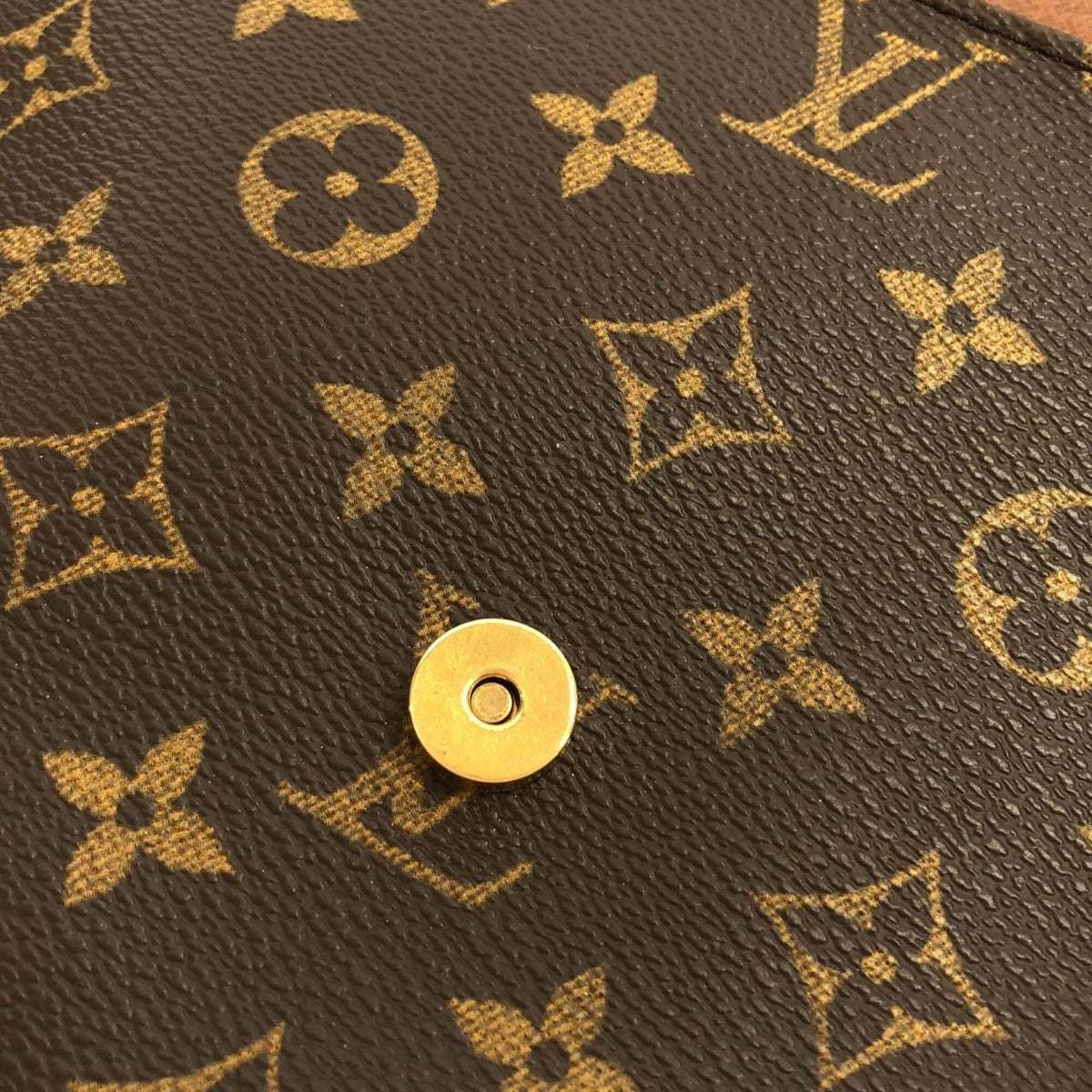 Louis Vuitton Marron Monogram Coated Canvas Shoulder Bag (Pre-Owned)