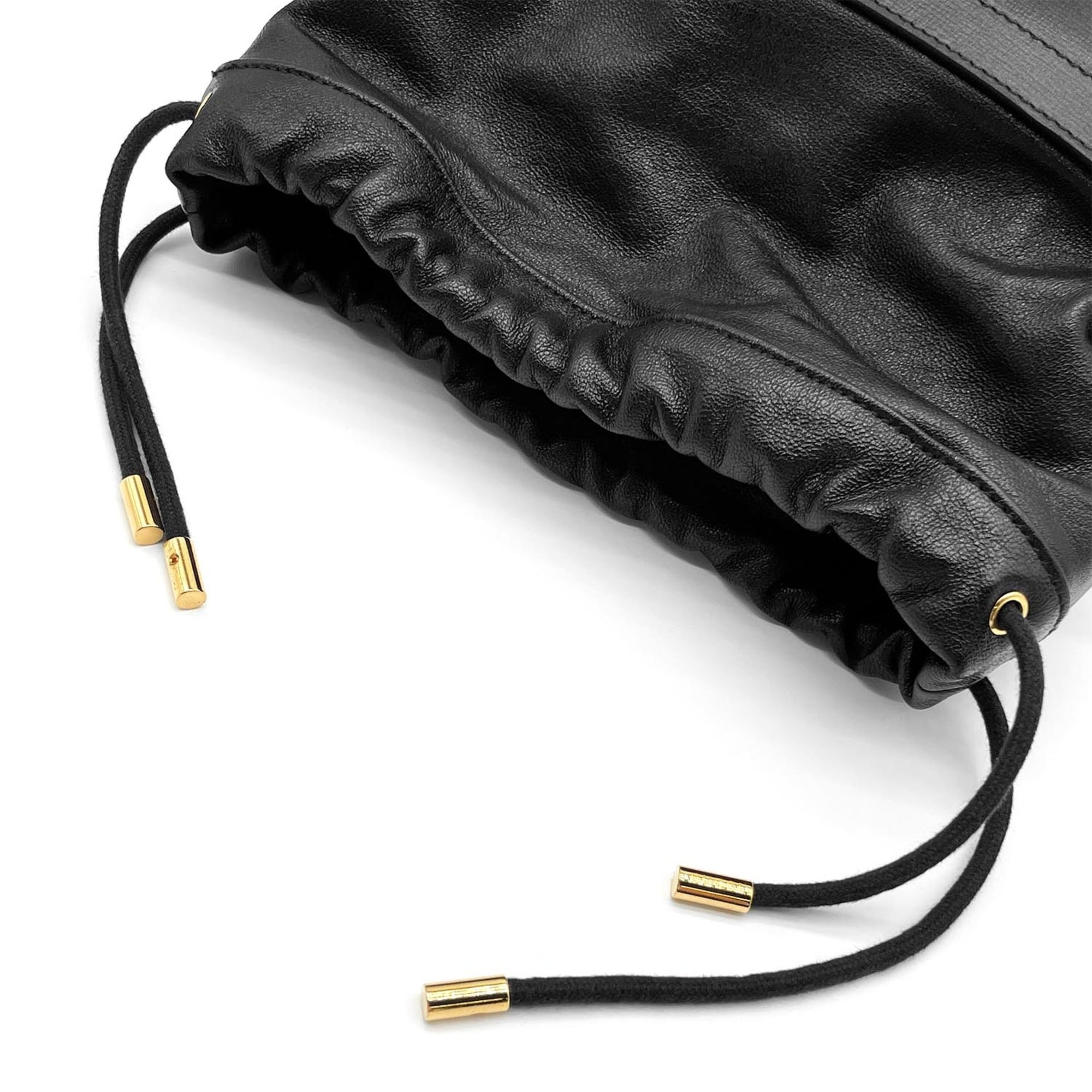 Gucci Horsebit Black Leather Shoulder Bag (Pre-Owned)