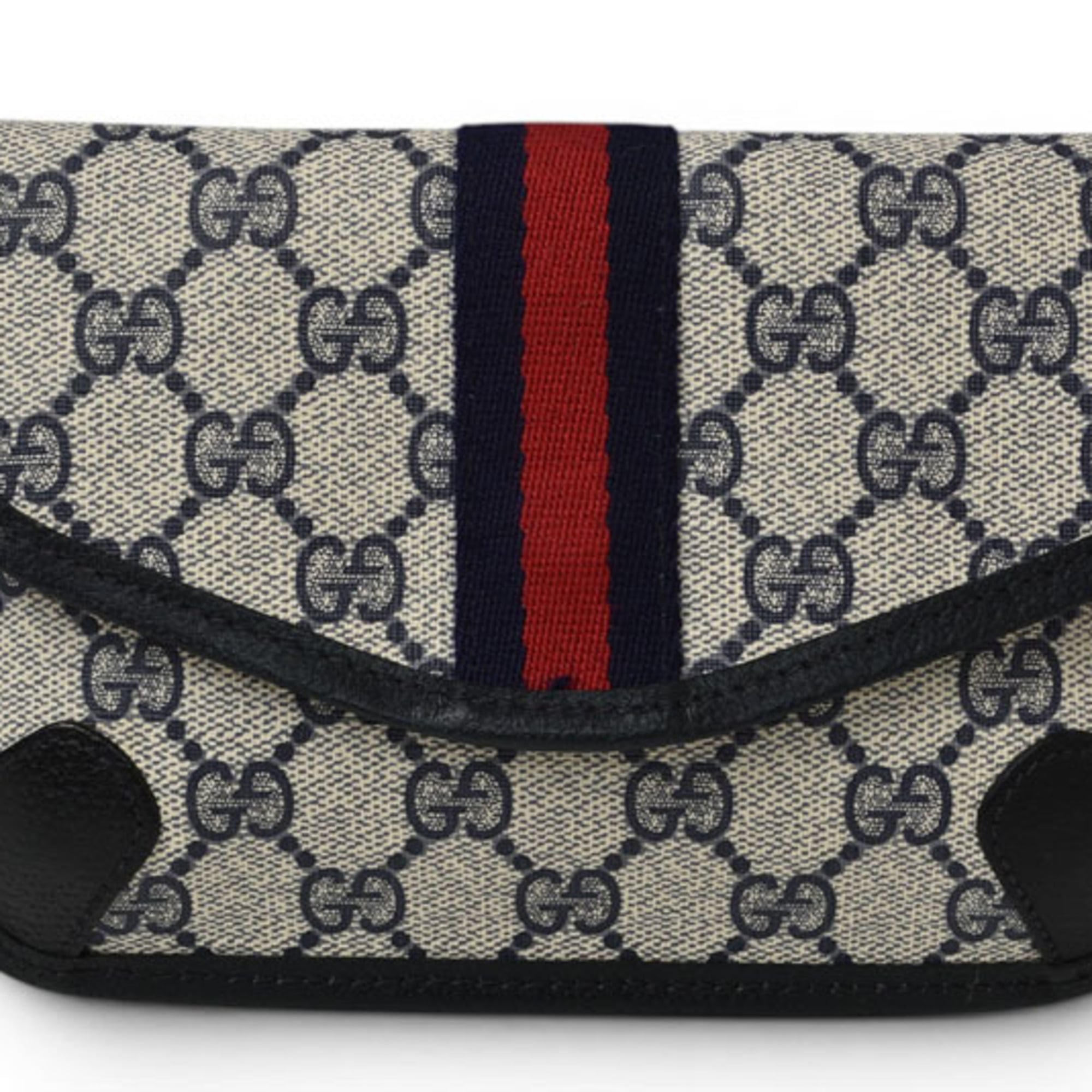 Gucci Gg Plus Beige Blue Gg Plus Pouch (Pre-Owned)