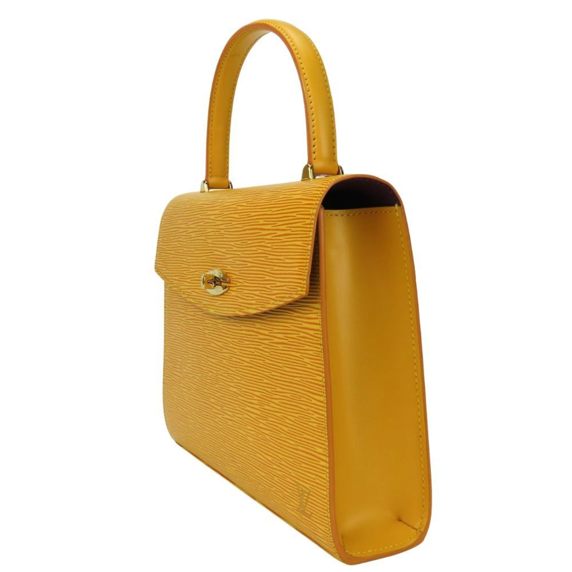 Louis Vuitton Epi Yellow Epi Leather Handbag (Pre-Owned)