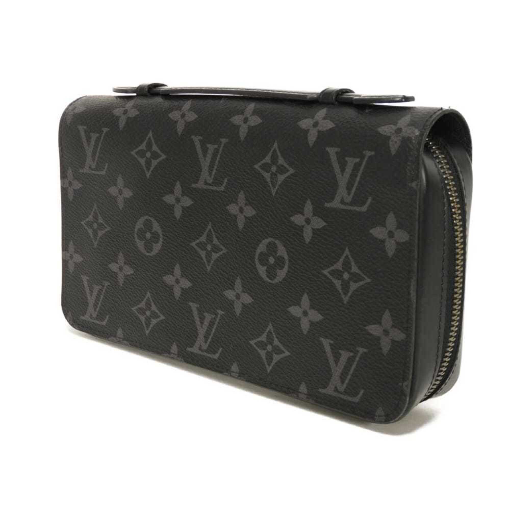 Louis Vuitton Black Monogram Eclipse Noir Monogram Eclipse Long Wallet (Bi-Fold) (Pre-Owned)
