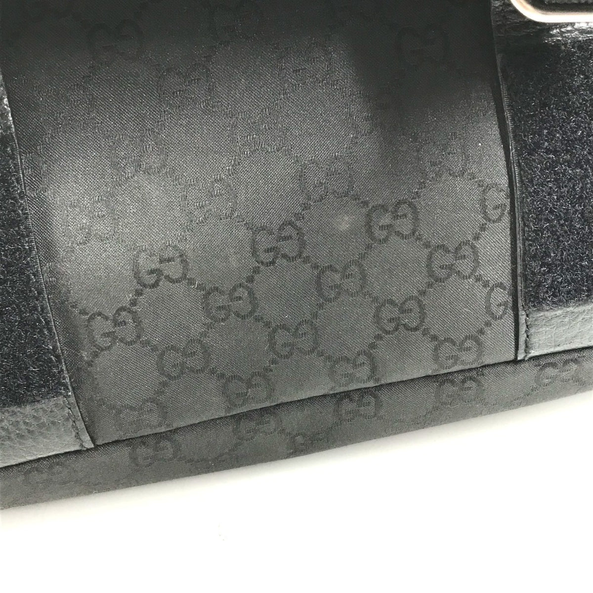 Gucci Black Nylon Leather Shoulder Bag (Pre-Owned)