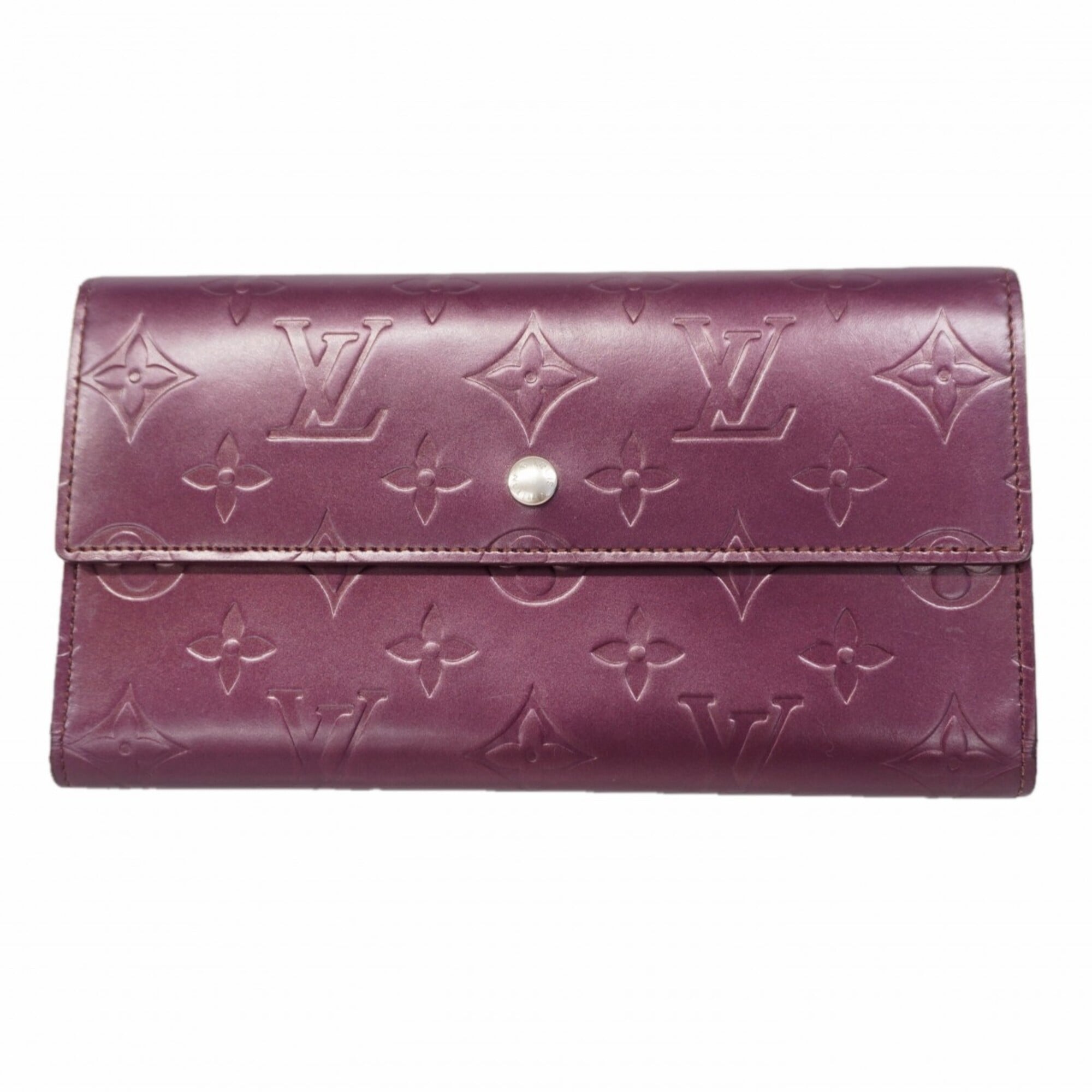 Louis Vuitton Violet Long Wallet (Tri-Fold) (Pre-Owned)