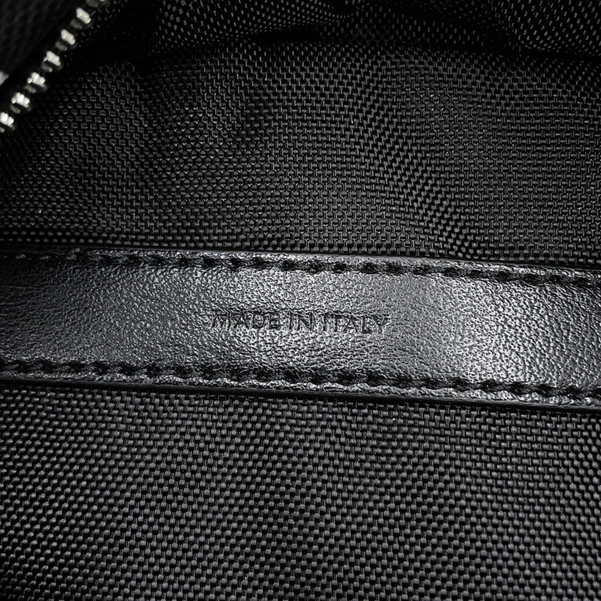 Celine Black White Nylon Canvas Leather Backpack (Pre-Owned)