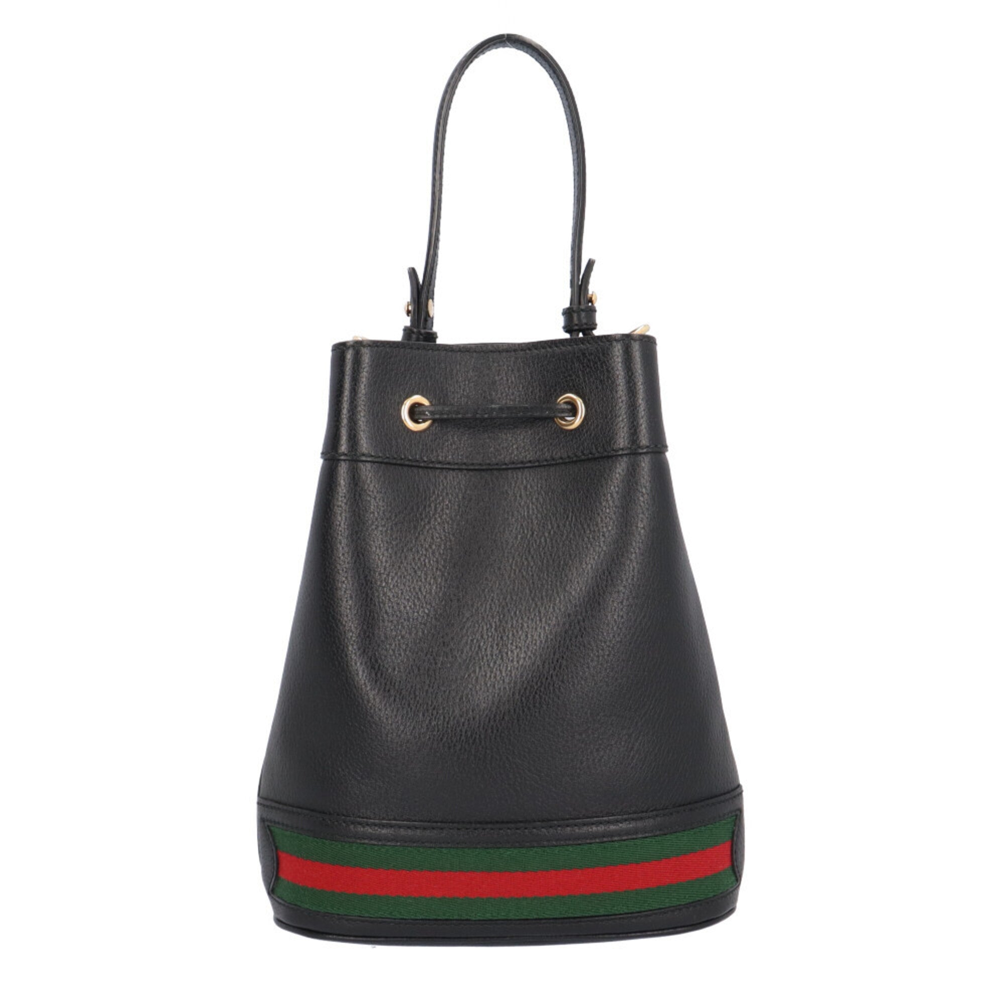 Gucci Ophidia Black Leather Shoulder Bag (Pre-Owned)