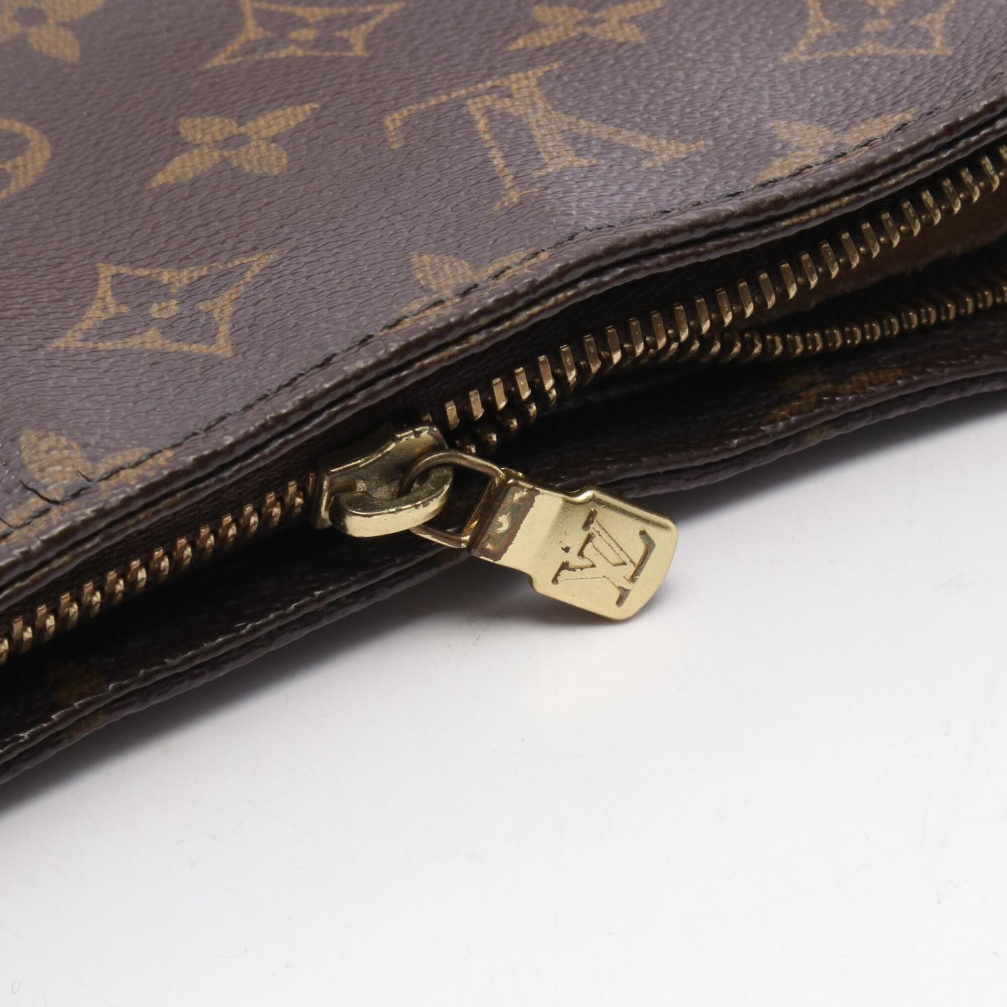 Louis Vuitton Brown Monogram Monogram Leather Handbag Shoulder Bag (Pre-Owned)