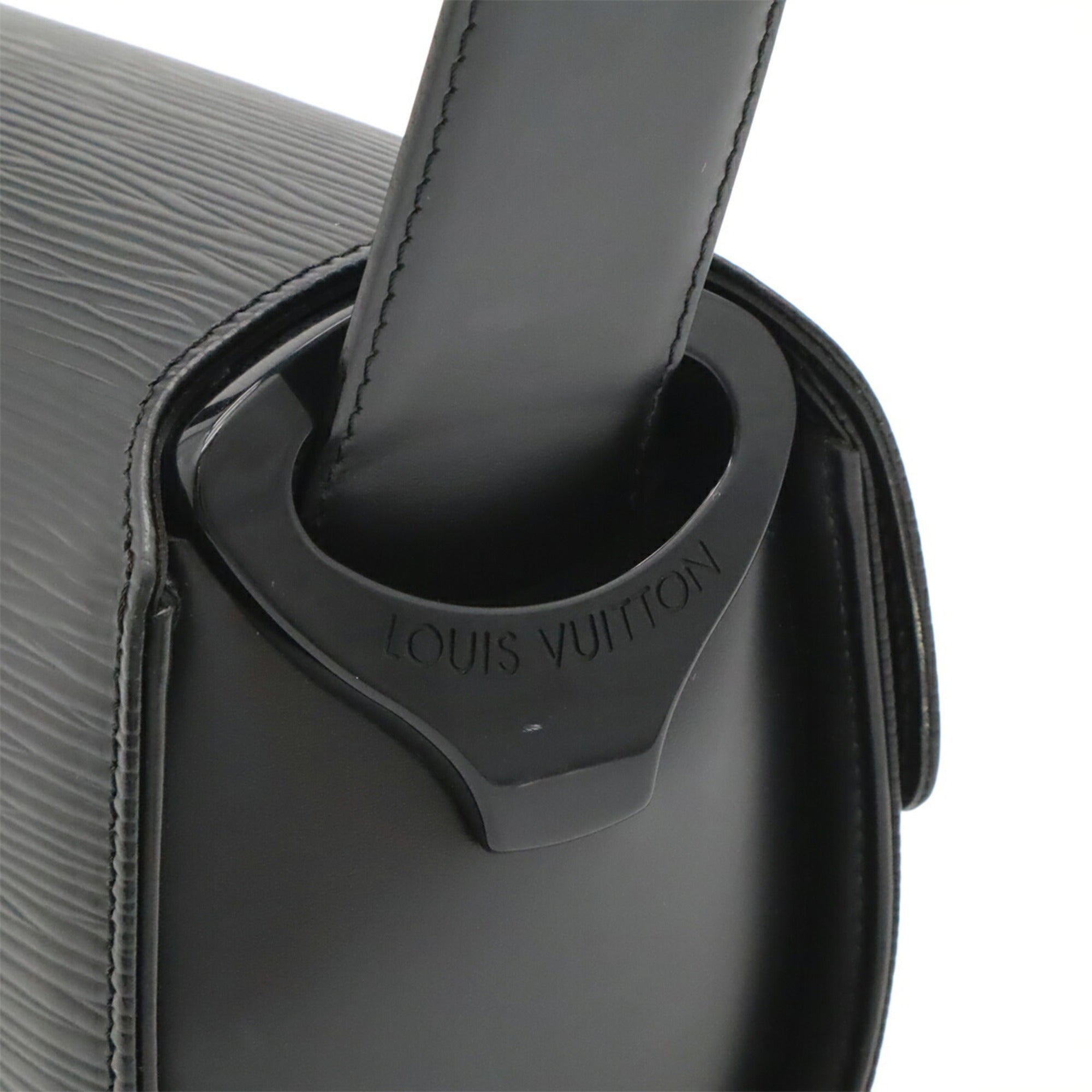 Louis Vuitton Black Noir Epi Leather Shoulder Bag (Pre-Owned)