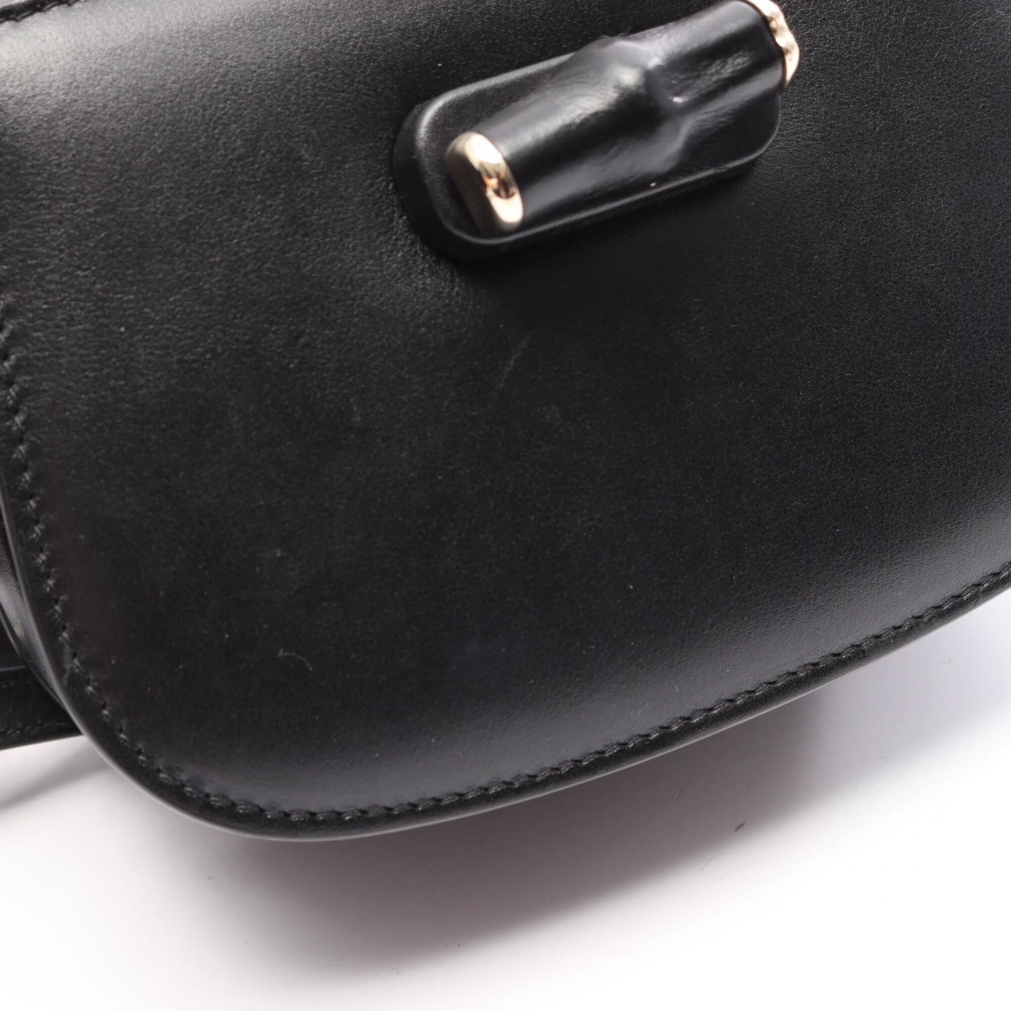 Gucci Black Leather Handbag (Pre-Owned)
