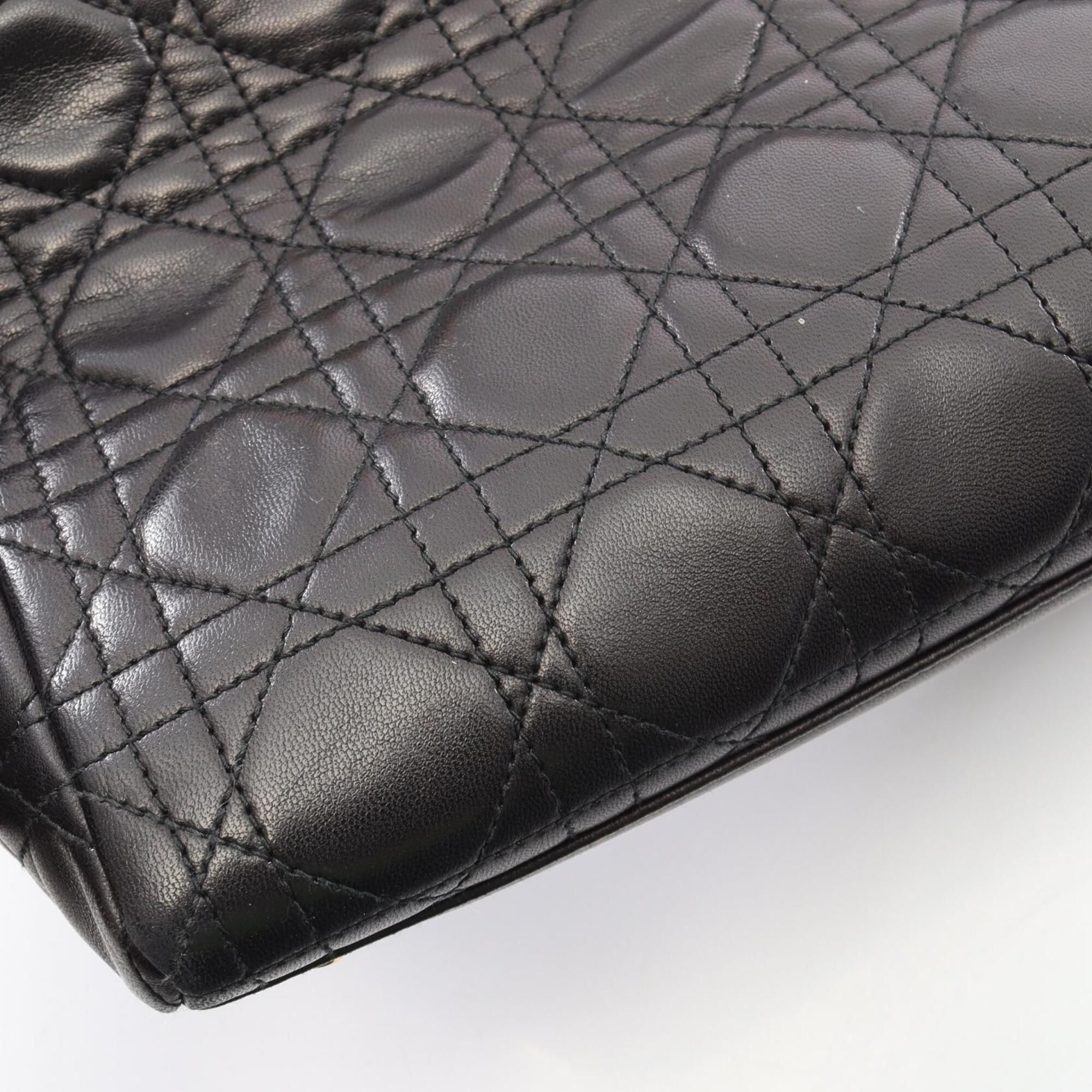 Christian Dior Black Leather Handbag (Pre-Owned)