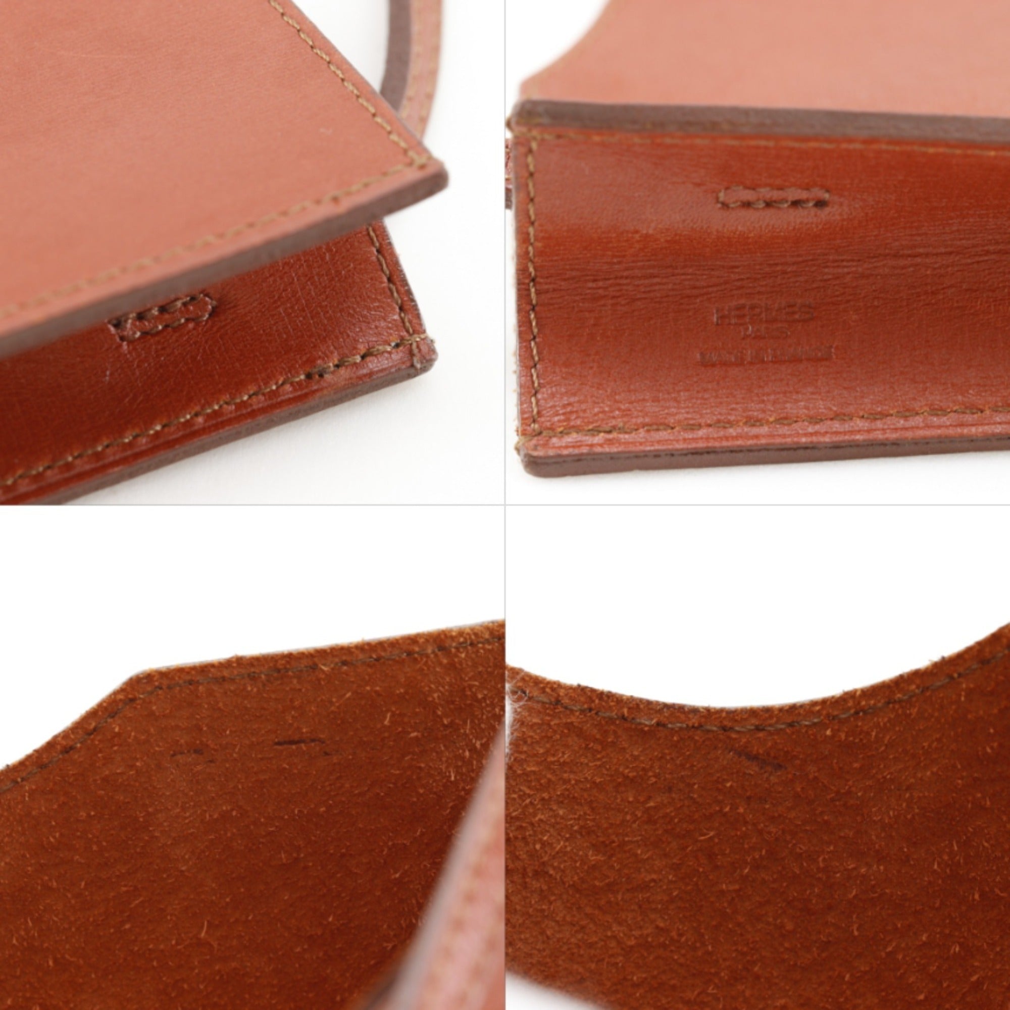 Hermes Brown Red Color Box Calf Leather Shoulder Bag (Pre-Owned)