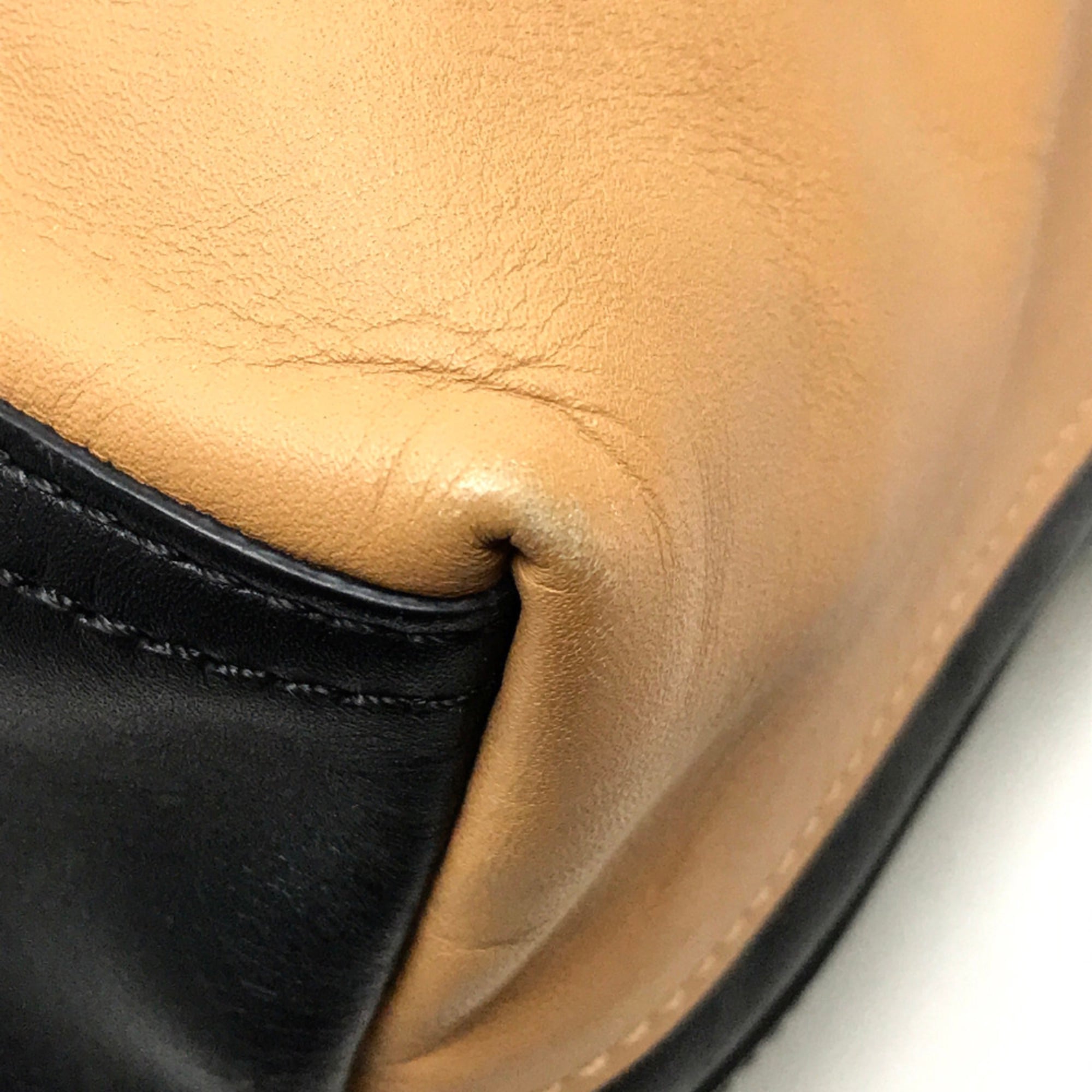3.1 Phillip Lim Beige Black Leather Handbag Tote Bag (Pre-Owned)