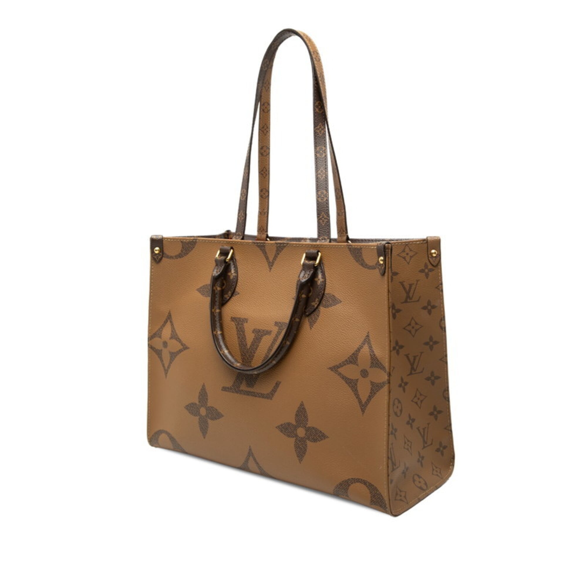 Louis Vuitton Monogram Brown Pvc Leather Handbag Tote Bag (Pre-Owned)